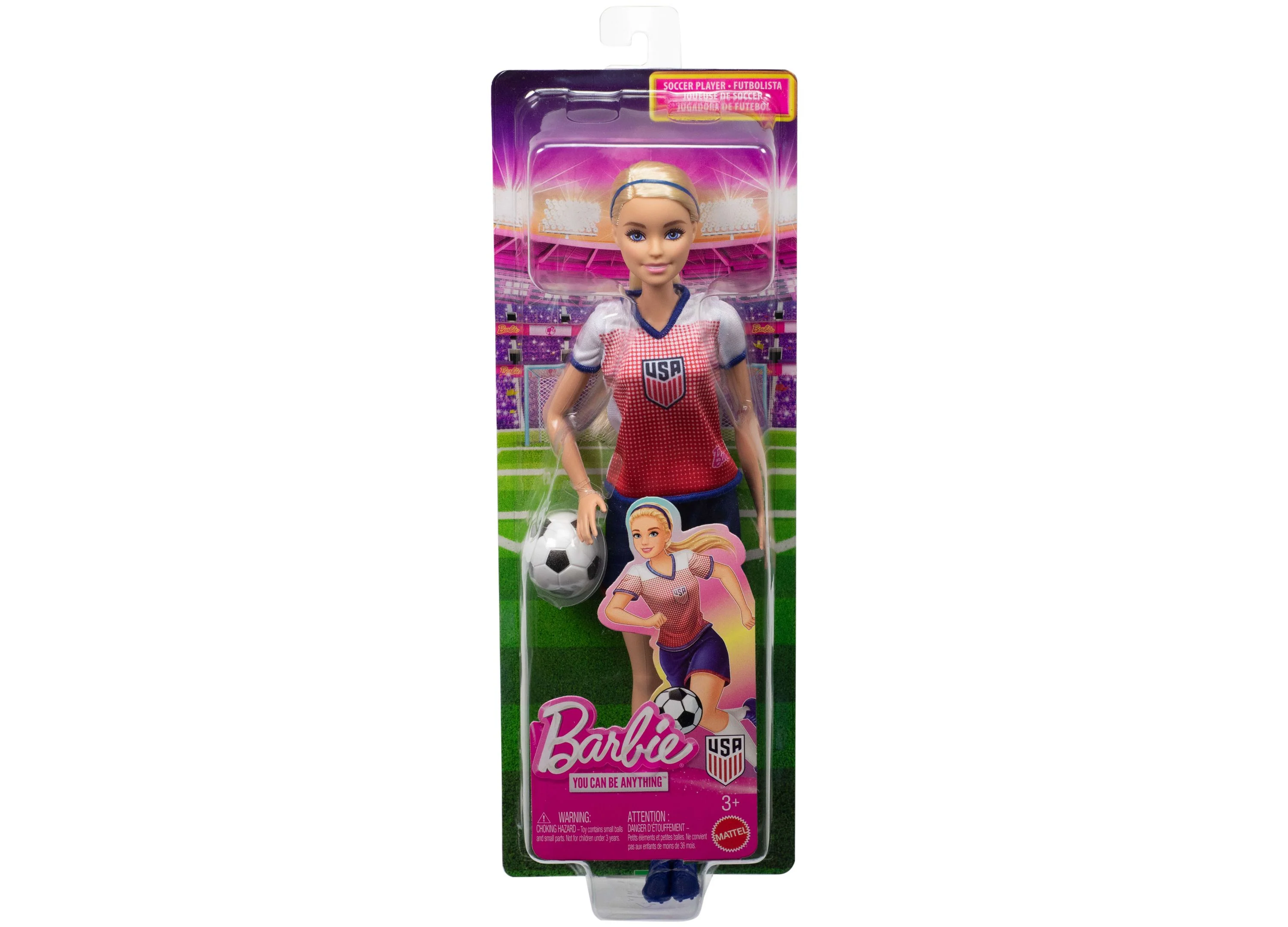 Barbie Careers USSF Soccer Doll With Uniform And Ball - Image 4