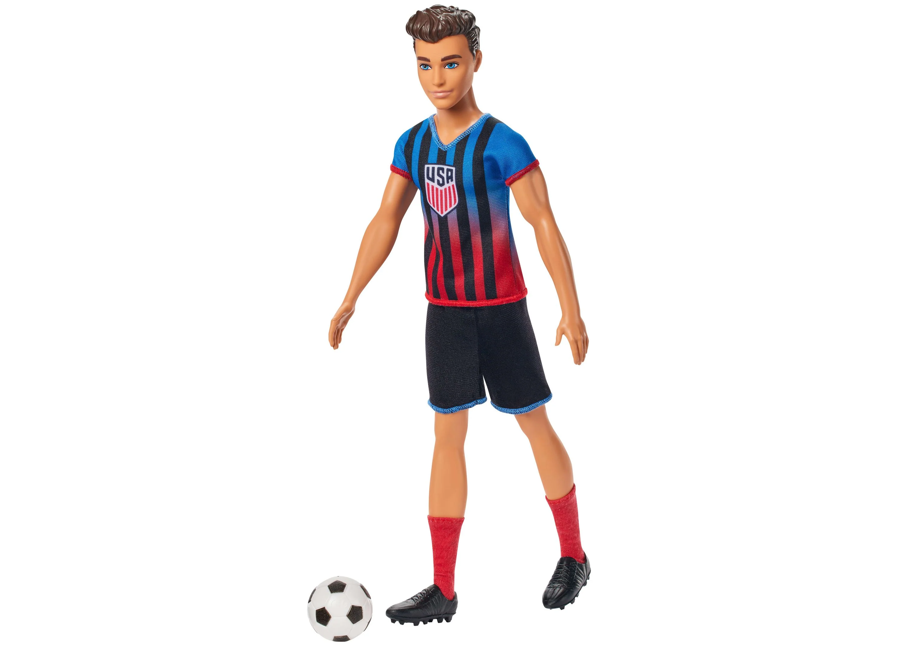 Barbie Careers USSF Soccer Ken Doll With Removable Outfit & Soccer Ball - Image 2