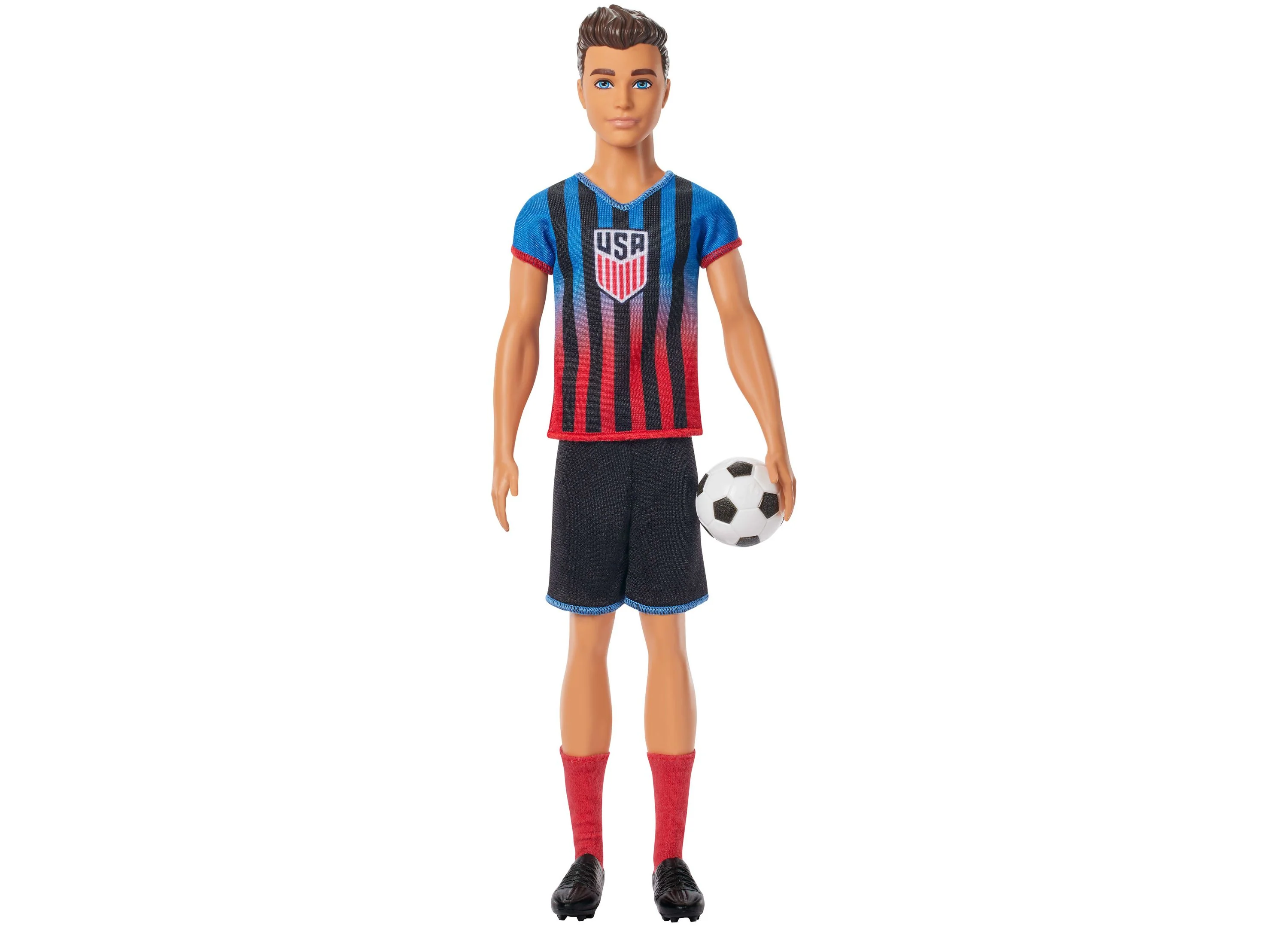 Barbie Careers USSF Soccer Ken Doll With Removable Outfit & Soccer Ball - Image 5