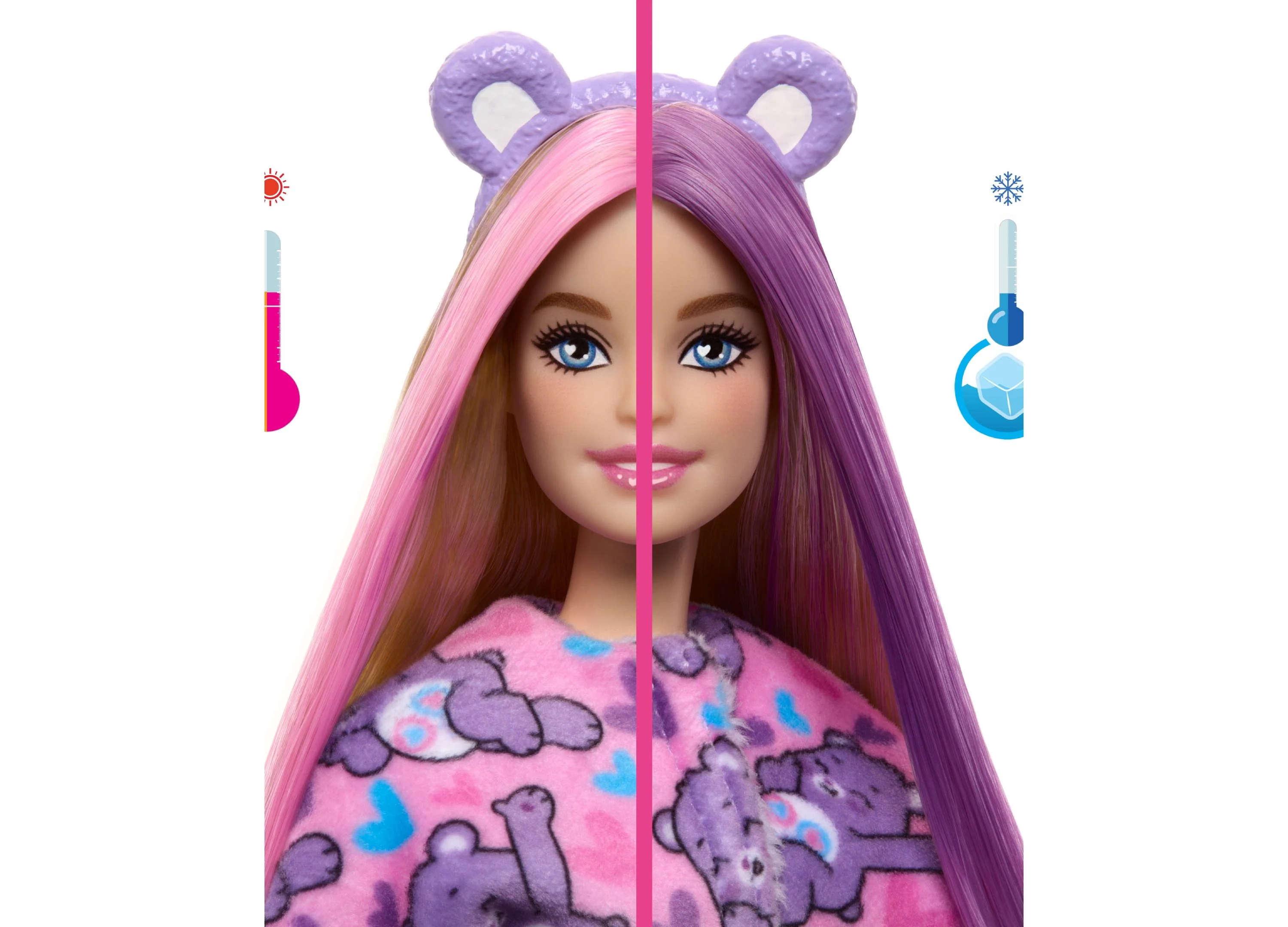 Barbie Cutie Reveal Care Bears Series Doll with Share Bear Plush Costume - Image 4