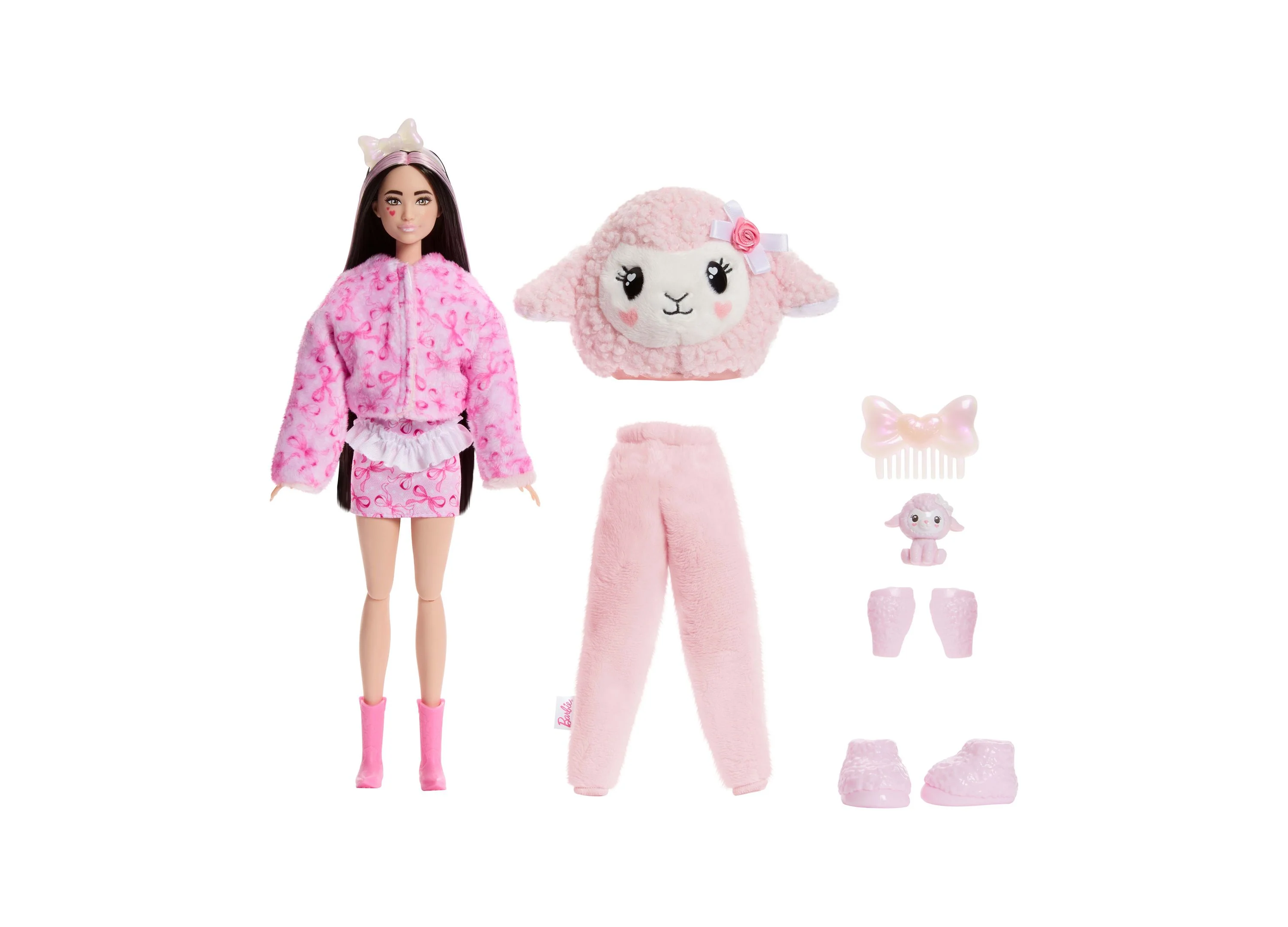 Barbie Cutie Reveal Cuddly Series Doll - Plush Animal Costumes - Image 6
