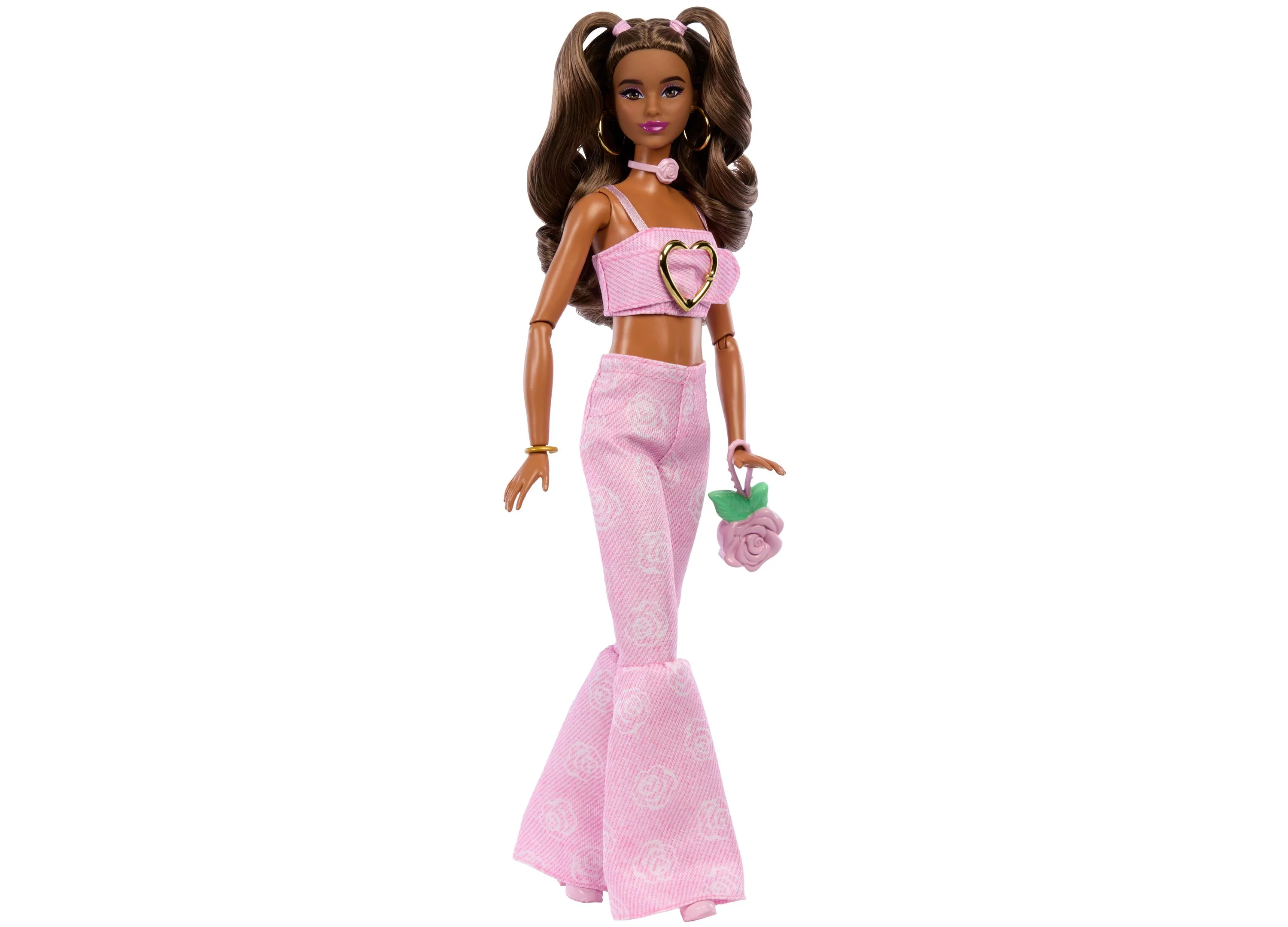 Barbie Deluxe Style Fashion Doll - Denim Crop Top - Image 3