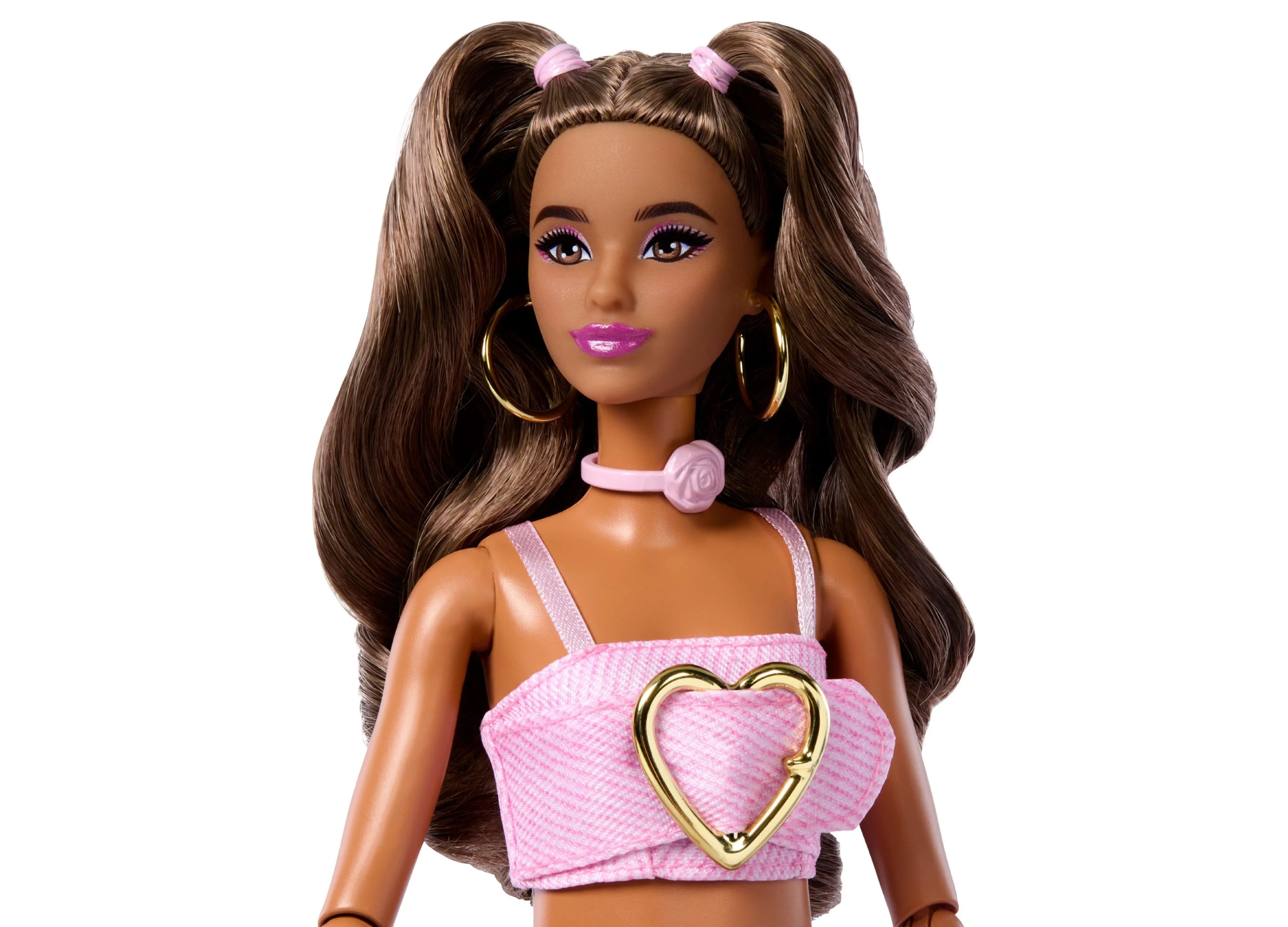 Barbie Deluxe Style Fashion Doll - Denim Crop Top - Image 5