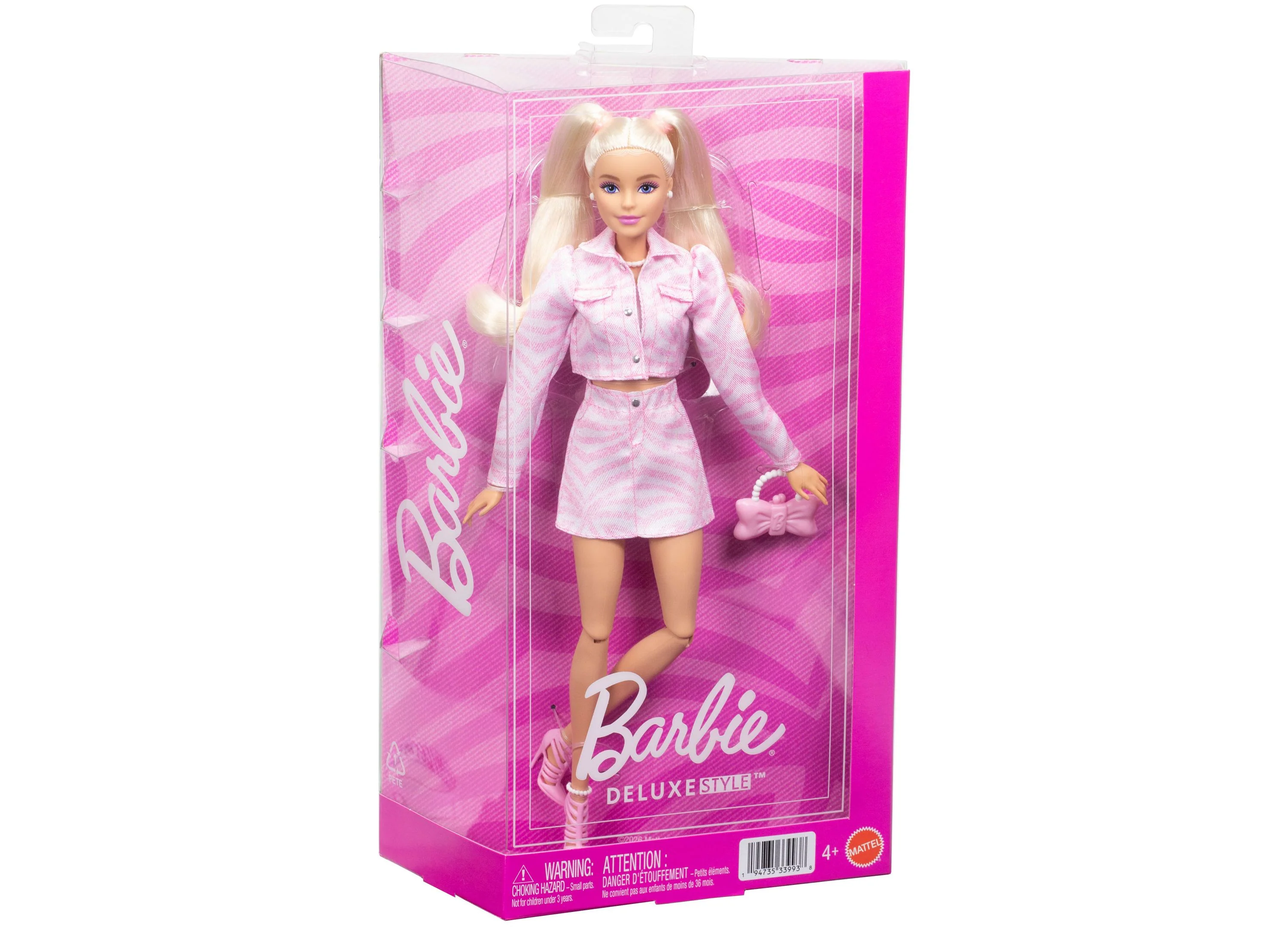 Barbie Deluxe Style Fashion Doll - Denim Jacket and Skirt - Image 4