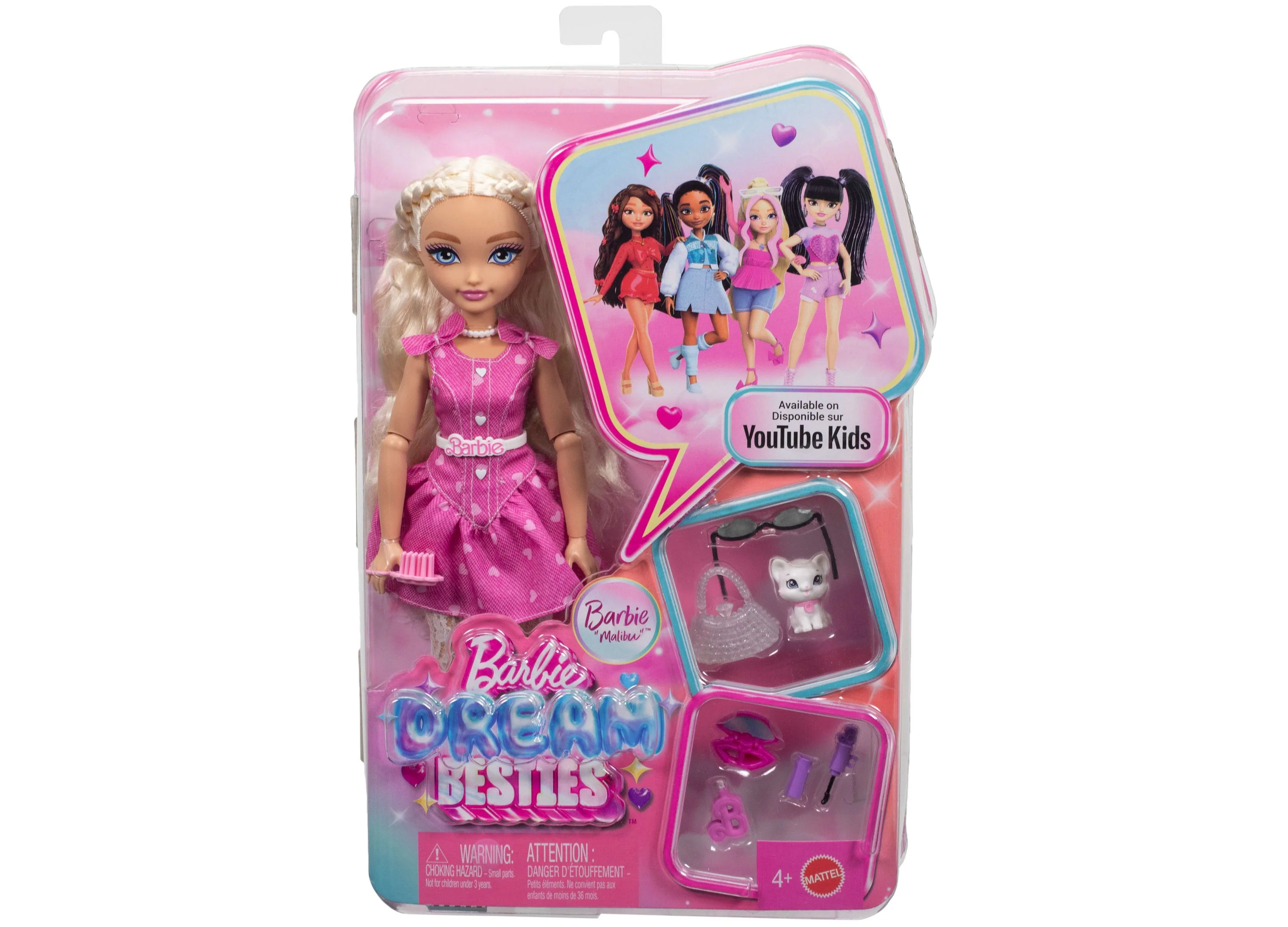 Barbie Dream Besties Malibu Doll With Hair Styling Accessories