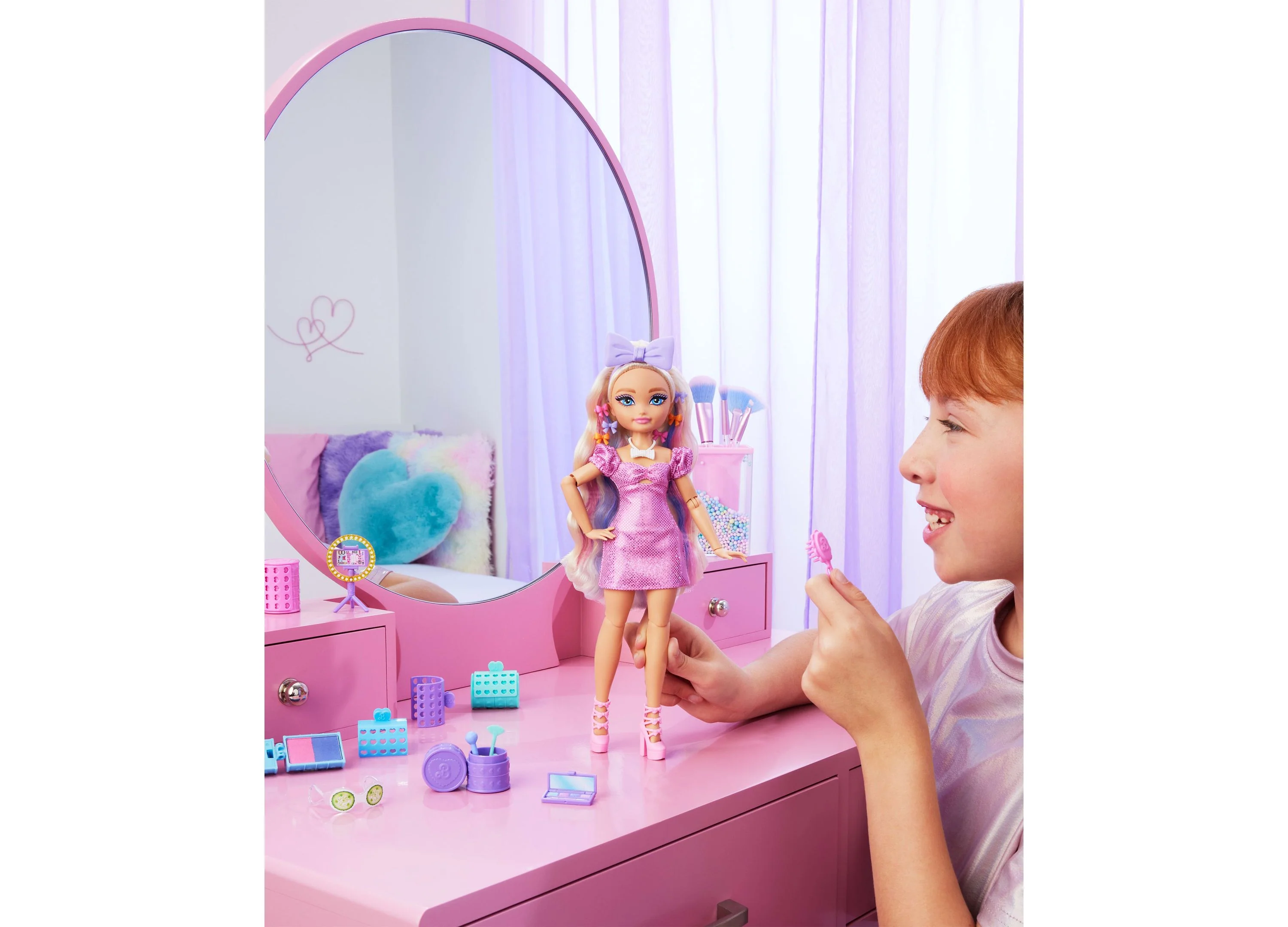 Barbie Dream Besties Get Ready with Barbie Malibu Doll and Accessories - Image 3