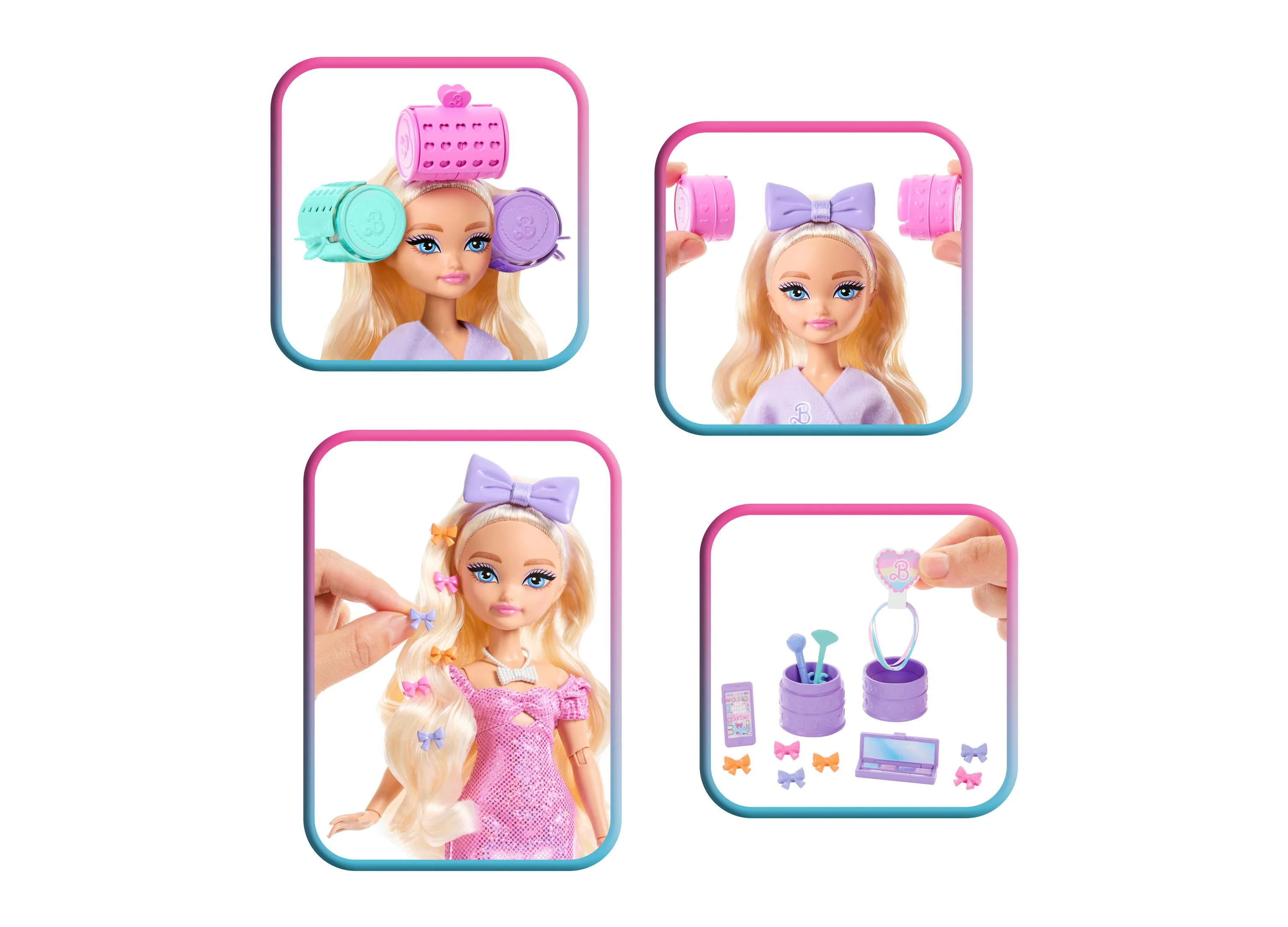 Barbie Dream Besties Get Ready with Barbie Malibu Doll and Accessories - Image 6