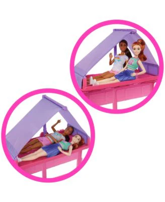 Barbie Dream Camper Playset with Roof Tent BBQ Grill - Image 6