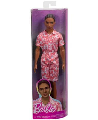Barbie Fashionistas Ken Doll - Black Hair with Trendy Heart Shirt - Image 2