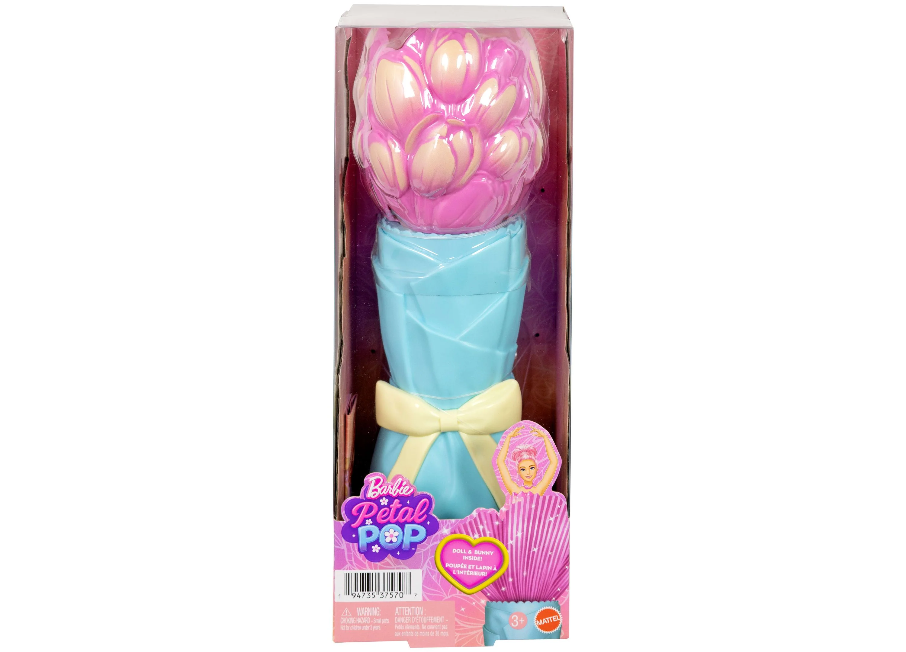 Barbie Petal Pop Scented Fashion Doll with Tulip Dress and Accessories - Image 5