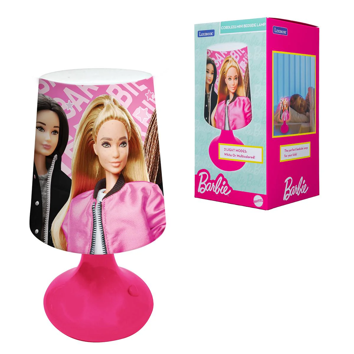 Barbie Dreamlight - Wireless Mini Bedside Lamp - Pink Nightlight - Image 4