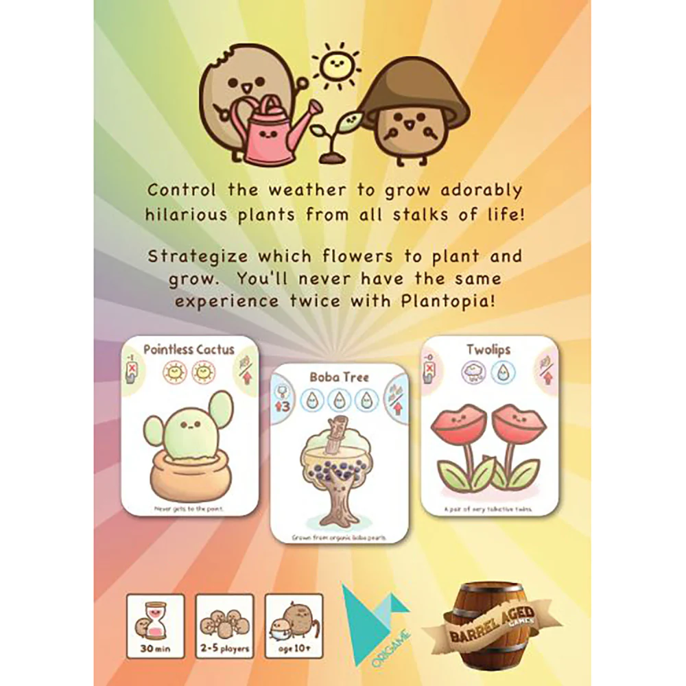 Plantopia Card Game by Barrel Aged Games, 2-5 Players, Ages 10+ - Image 2