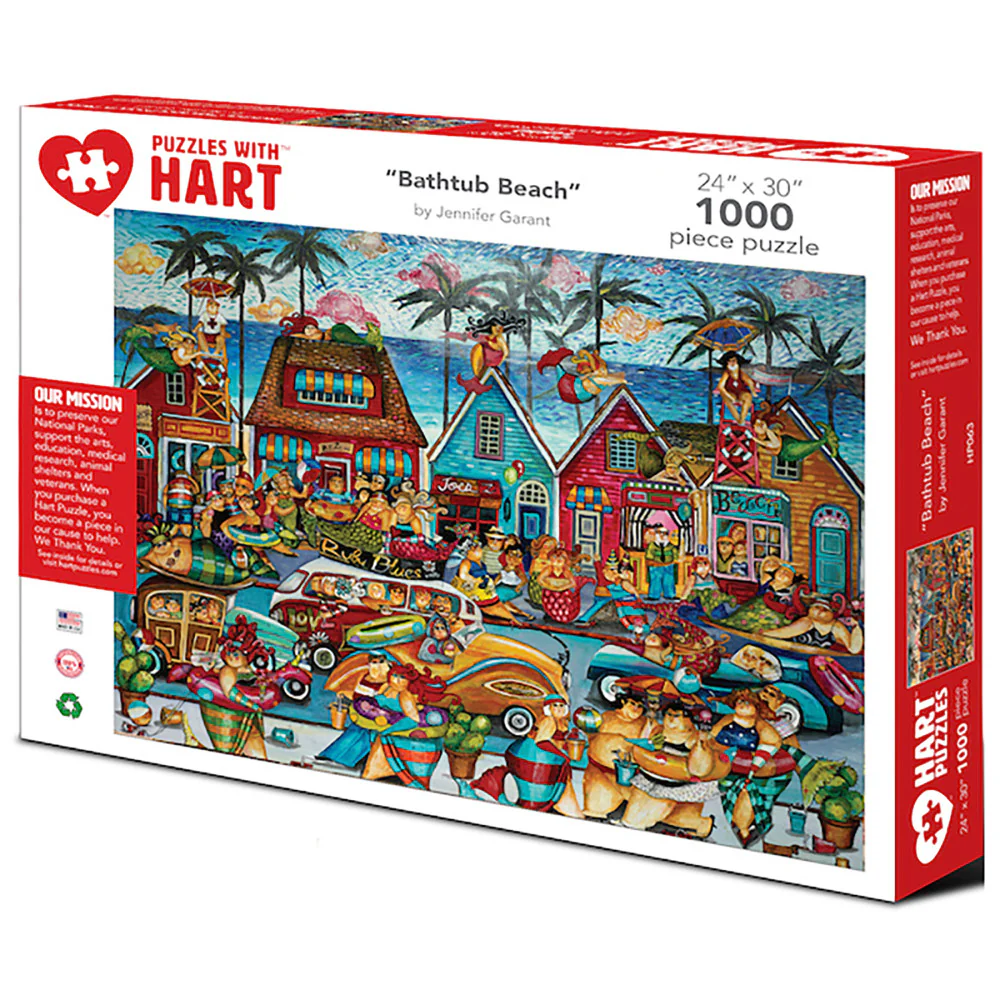 Jennifer Garant Bathtub Beach Jigsaw Puzzle - 1000 pc