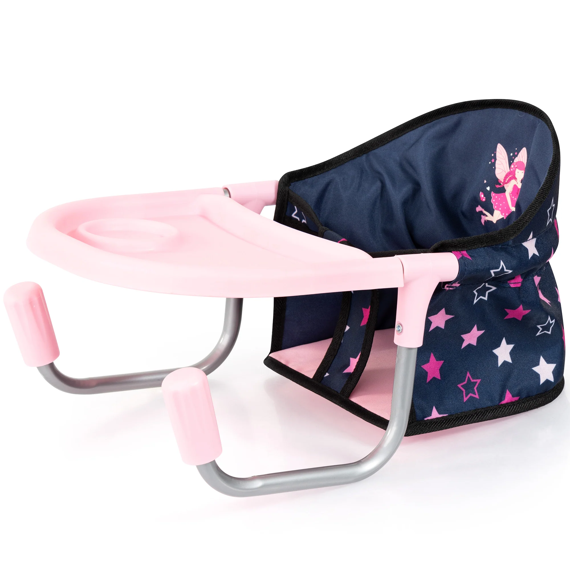 Bayer Design Doll Table Seat With Tray - Navy Pink Stars