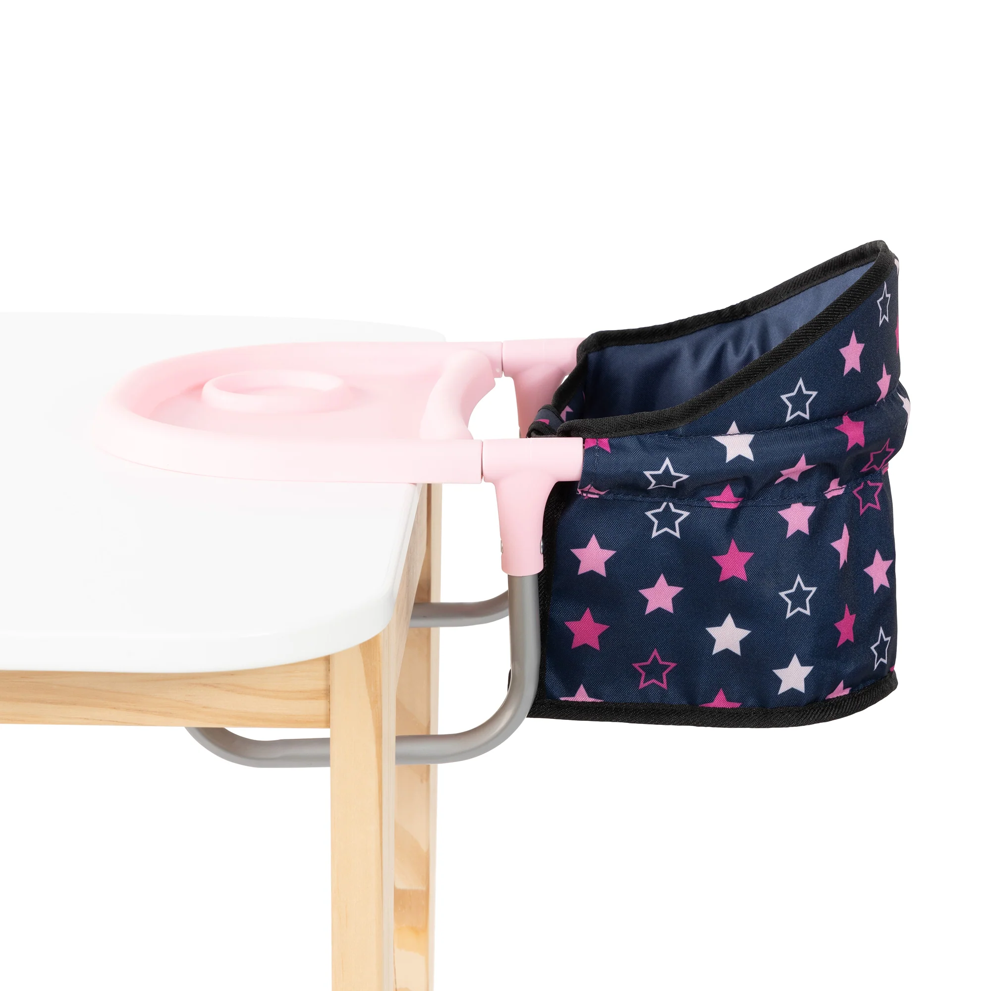 Bayer Design Doll Table Seat With Tray - Navy Pink Stars - Image 3