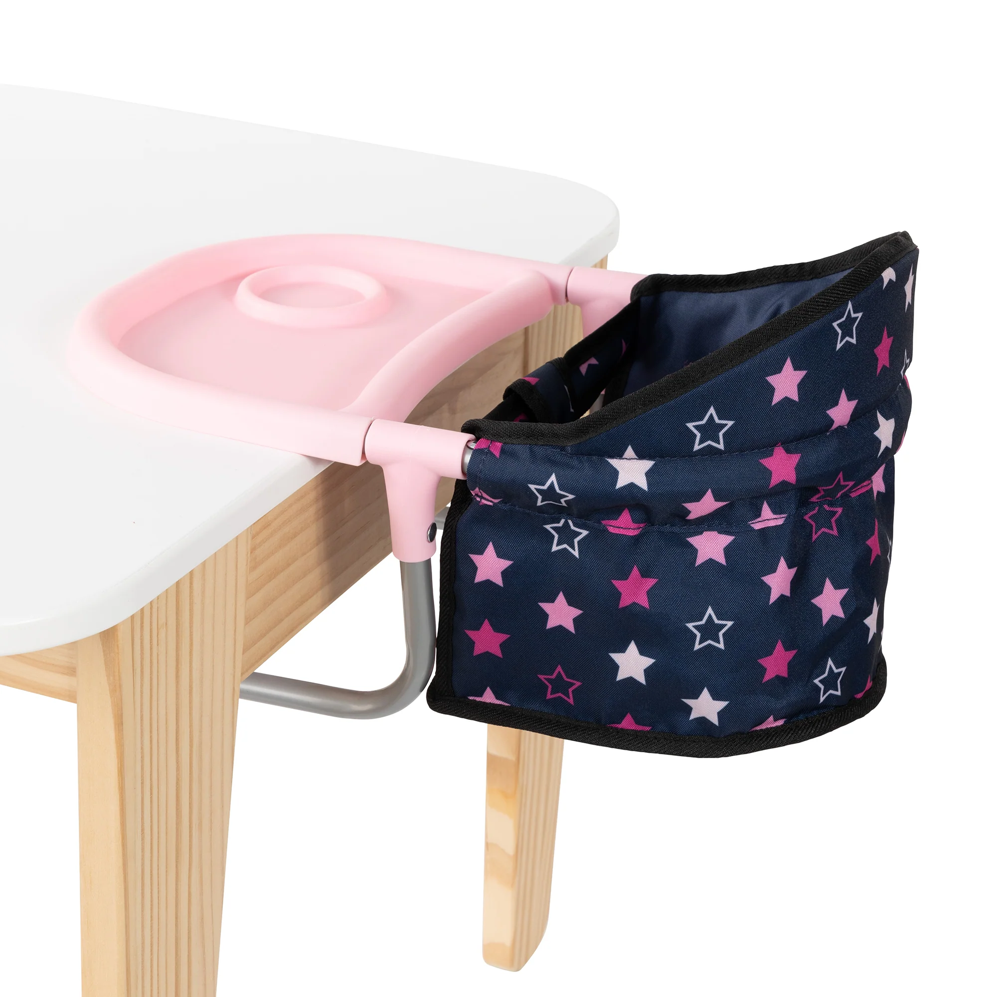 Bayer Design Doll Table Seat With Tray - Navy Pink Stars - Image 4