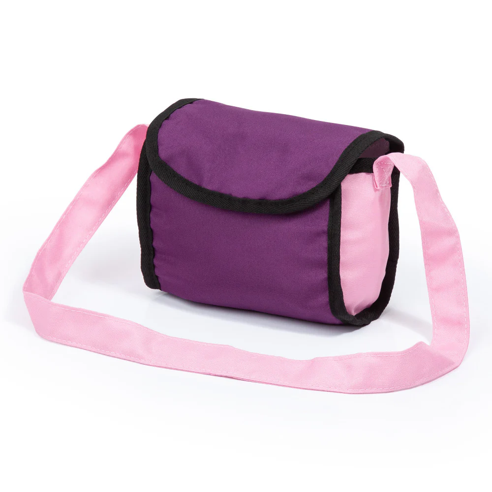 Bayer Design Purple & Pink Trendy Doll Pram with Bag - Image 4