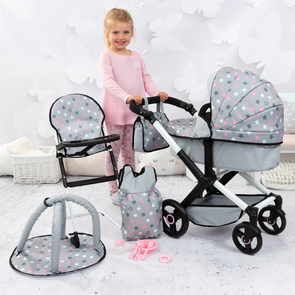 Bayer Design Xeo Dolls Pram and Accessories Set - Playtime Magic - Image 6