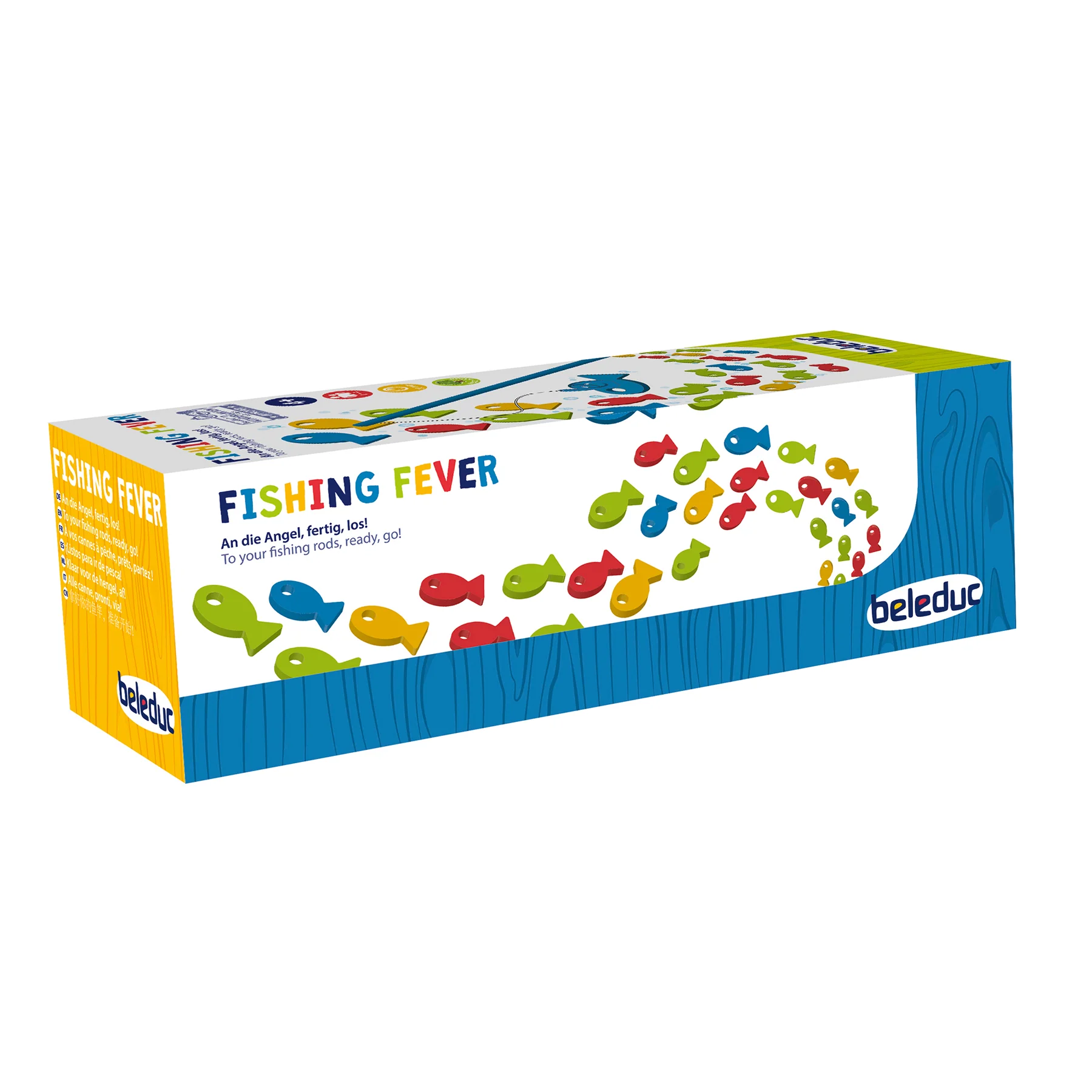 Beleduc Fishing Fever Colorful Wooden Fishing Game - Image 2