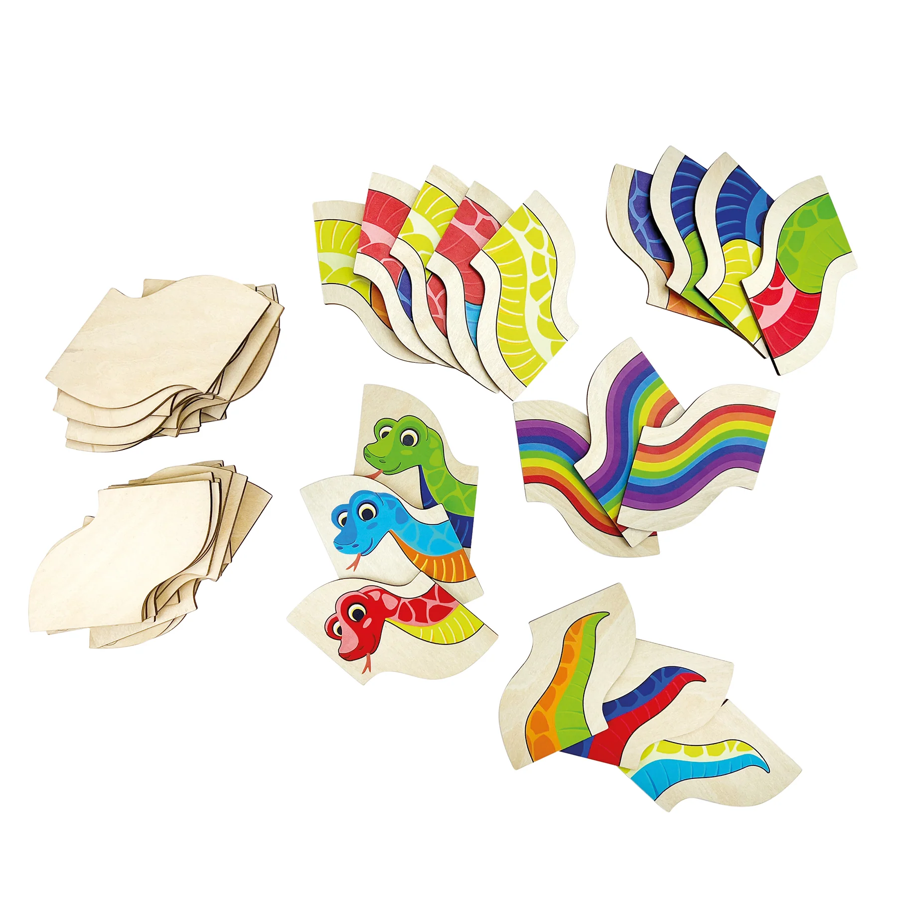 Beleduc Mamba Zamba Colorful Snake Domino Game - Image 2