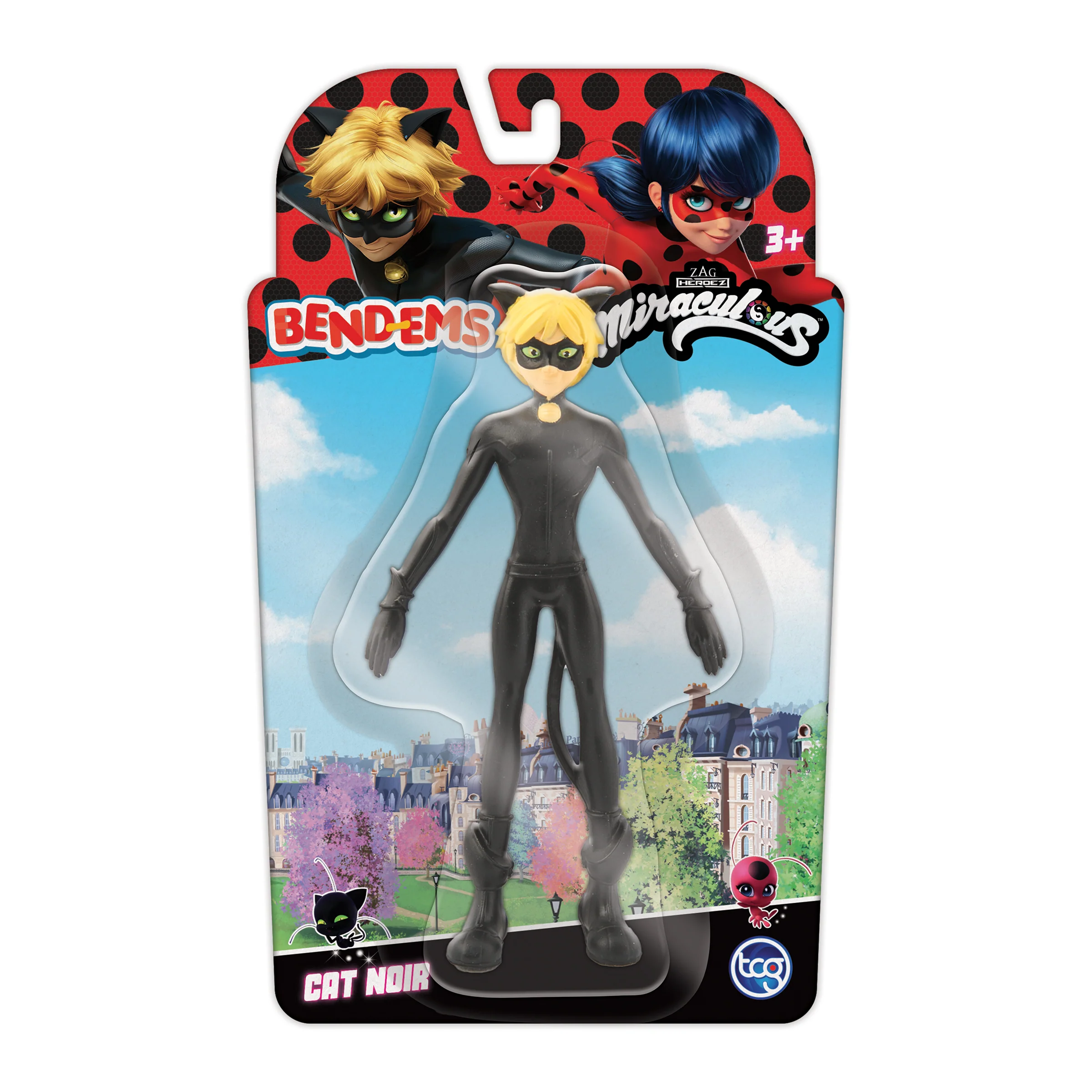 BEND-EMS‚Ñ¢ Miraculous Cat Noir Flexible Action Figure - Image 3