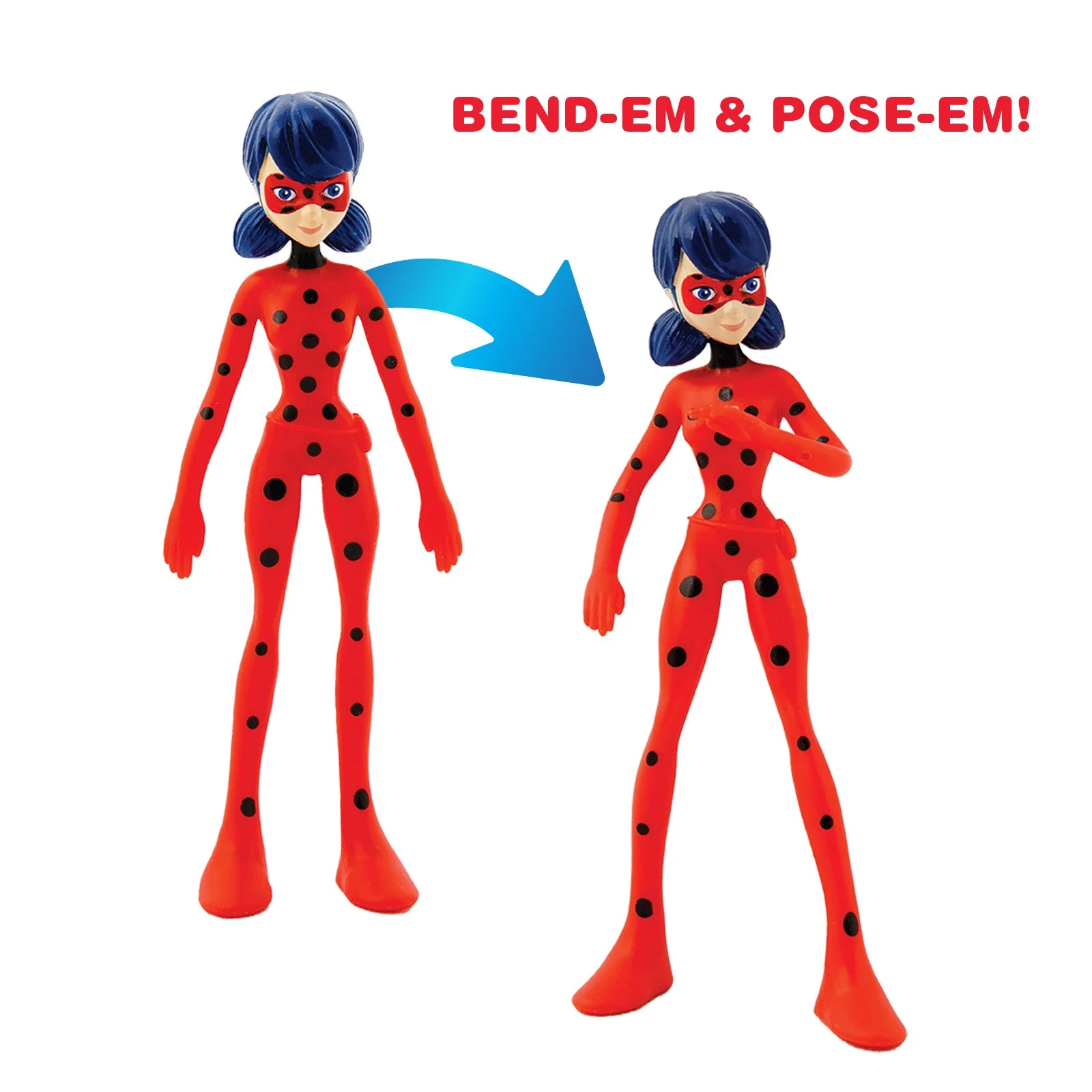 TCG Toys Miraculous Ladybug Bend-Ems Action Figure - Image 4