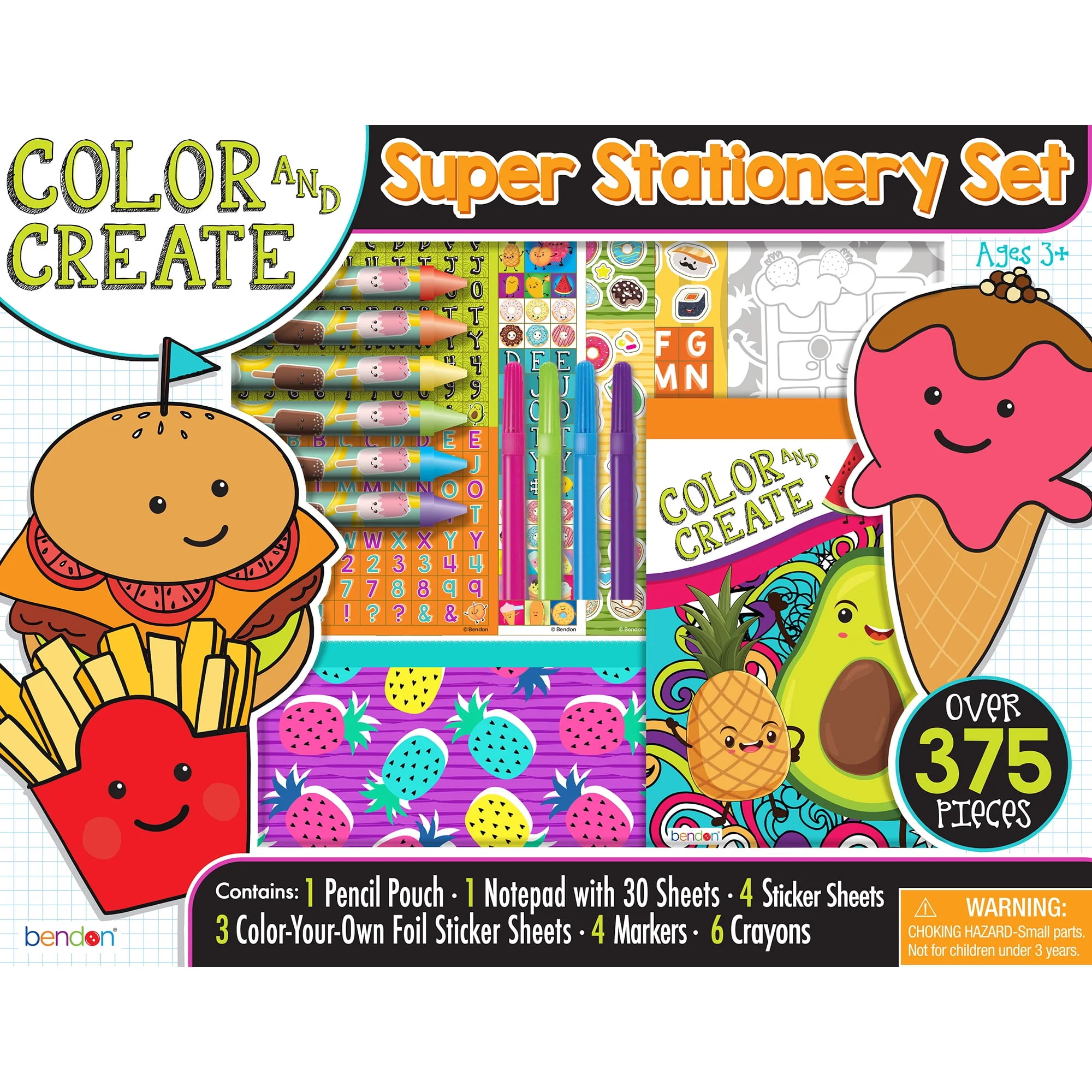 Bendon Food Super Stationery Fun Set