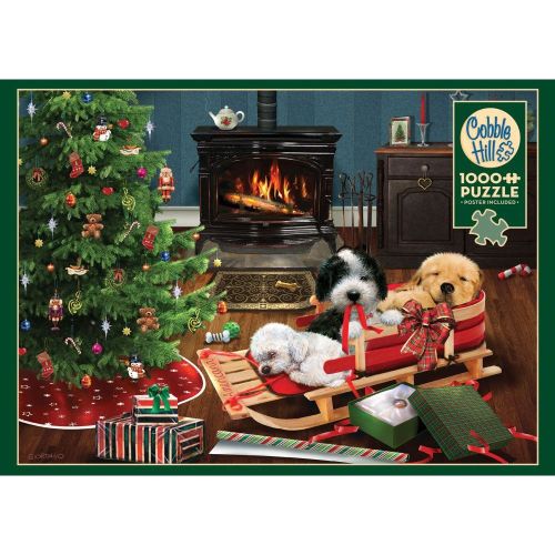 Family Fun 1000 Piece Jigsaw Puzzle with Linen Poster - Best Christmas Gift
