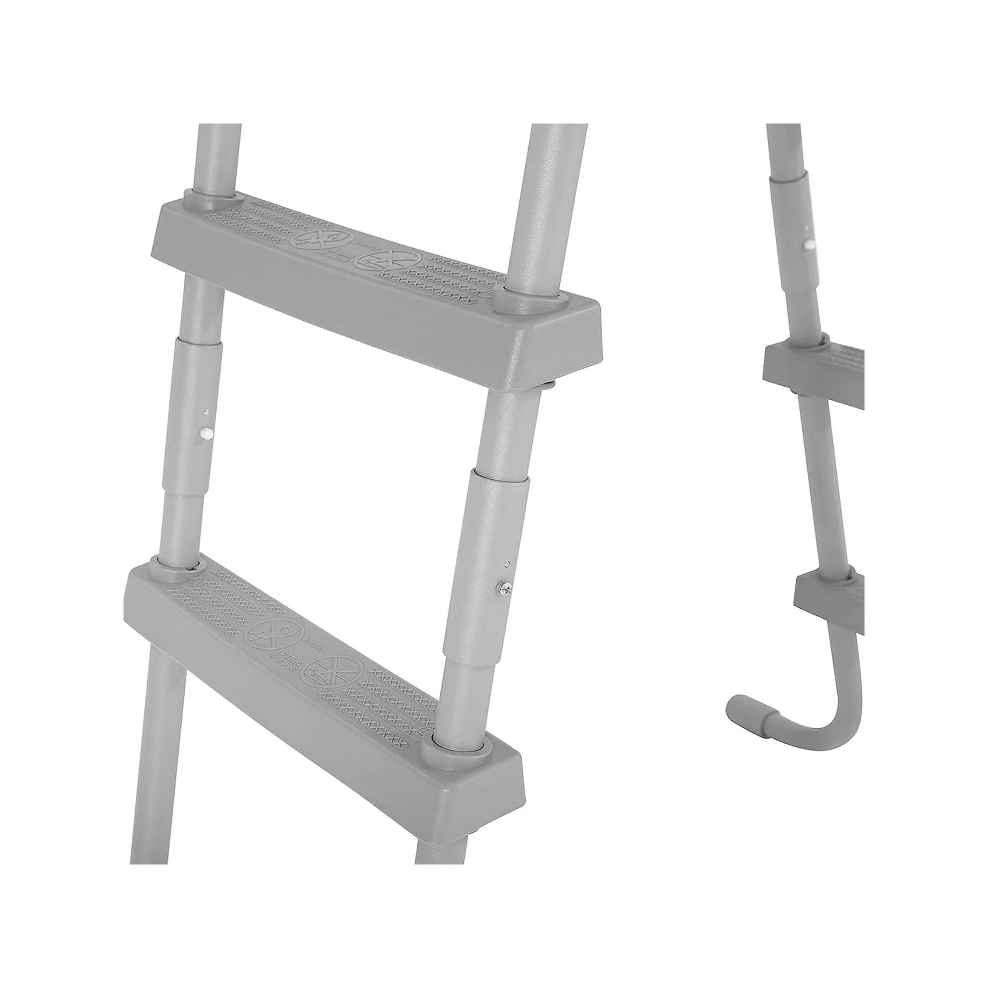 Bestway: 52" Steel Above Ground Swimming Pool Ladder No-Slip Steps - Image 5