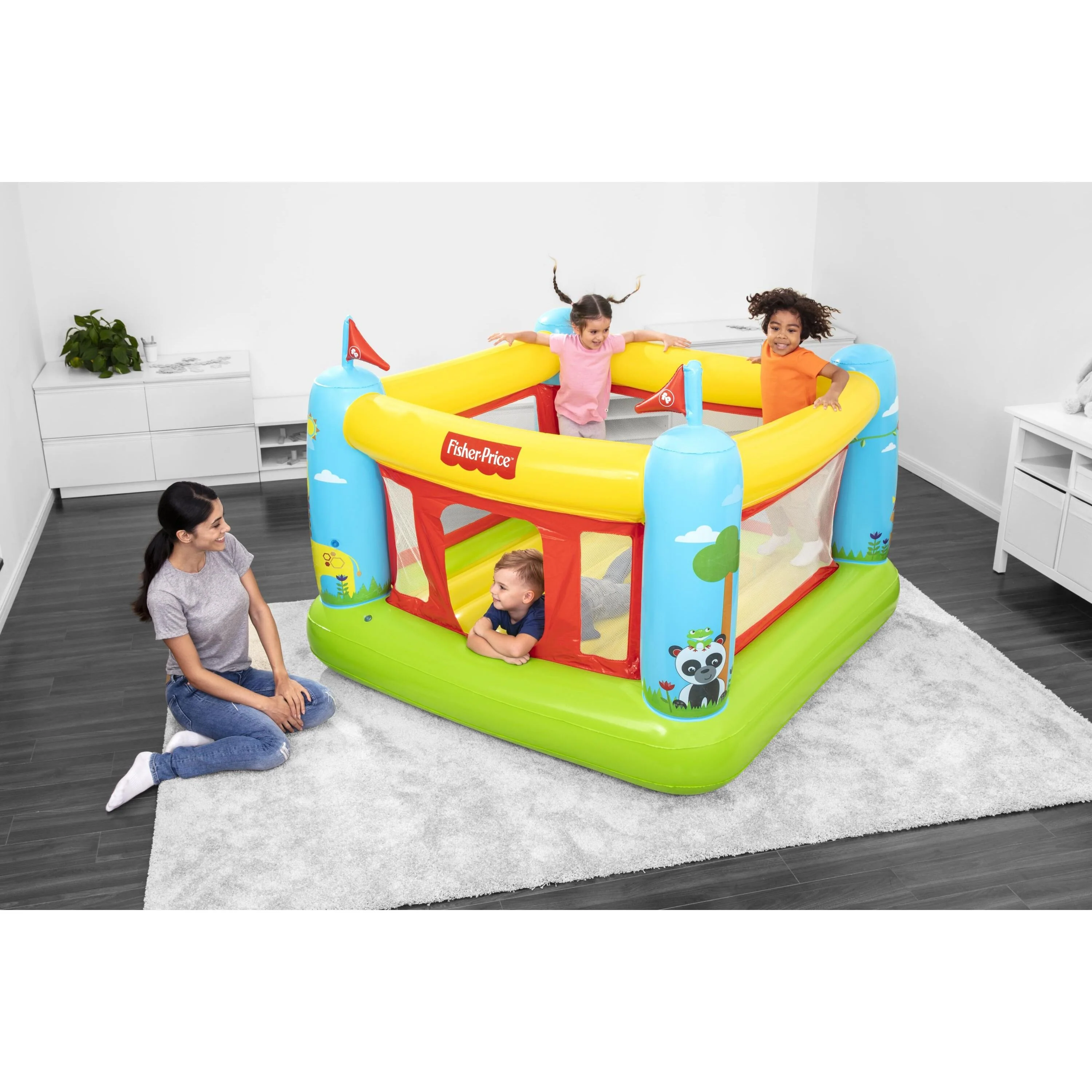 Bestway Fisher-Price Bouncetastic Multicolor Bounce House - Image 3