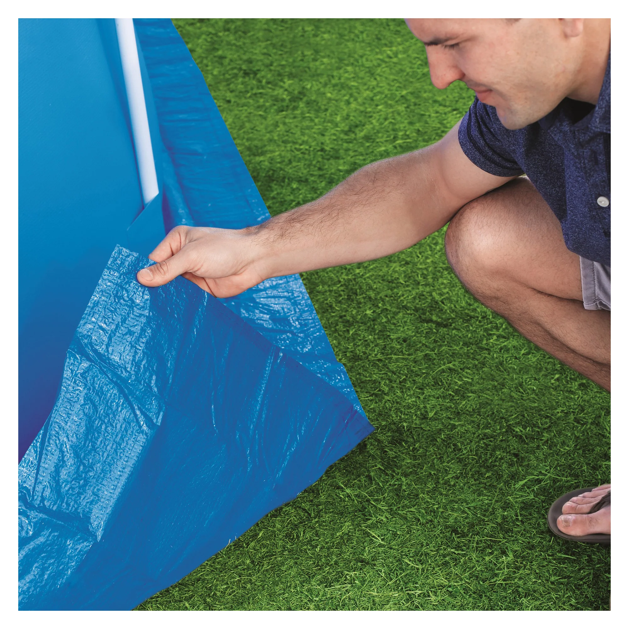 Bestway Flowclear Protective Ground Cloth for 13' x 13' Swimming Pools - Image 4