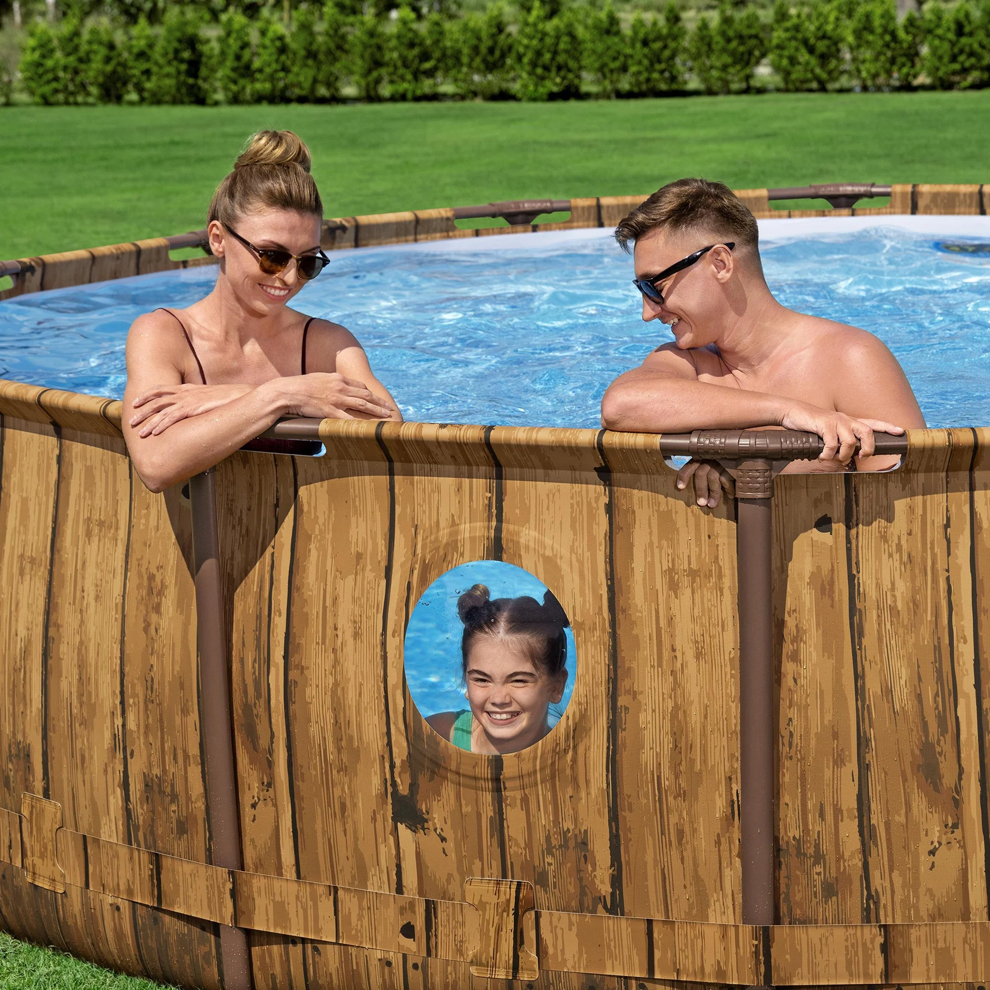 Bestway Steel Pro MAX Splashview Round Swimming Pool Set - 14' x 42" - Image 4