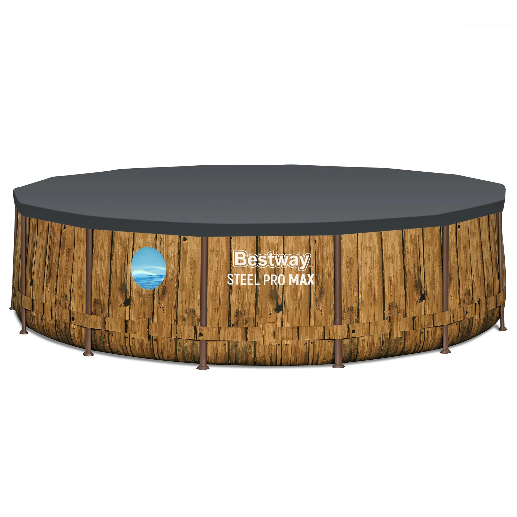 Bestway Steel Pro MAX Splashview Round Swimming Pool Set - 14' x 42" - Image 5