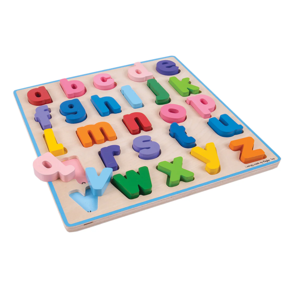 Bigjigs Toys Alphabet Adventure - Colorful Lowercase Chunky Puzzle - Image 4
