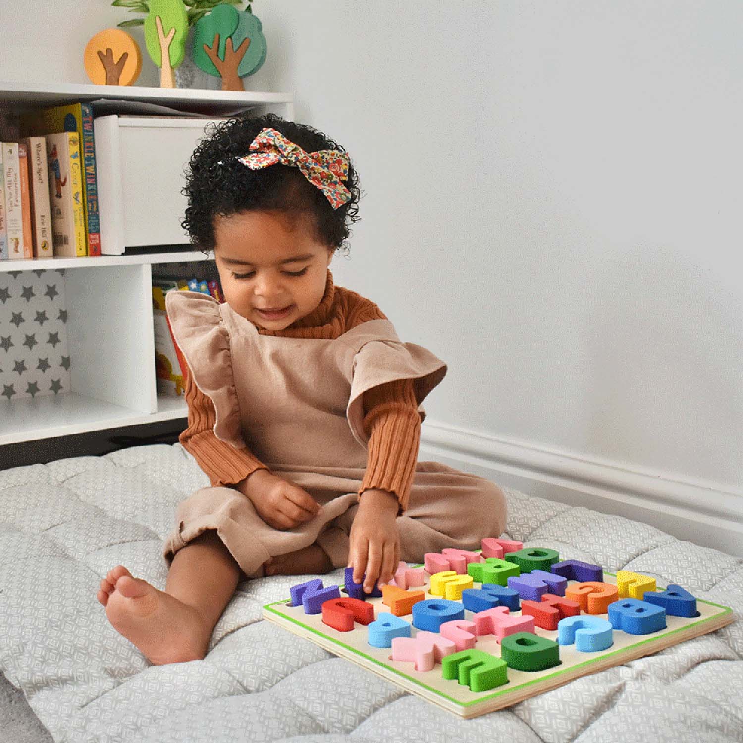 Bigjigs Toys Chunky Alphabet Puzzle - Uppercase Bright Colors - Image 5