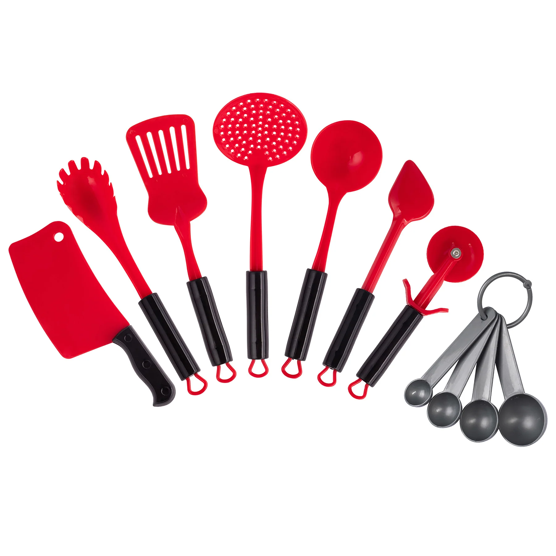 Bintiva 11-Piece Deluxe Chef Role Play Dress-Up Set - Red Accents - Image 5