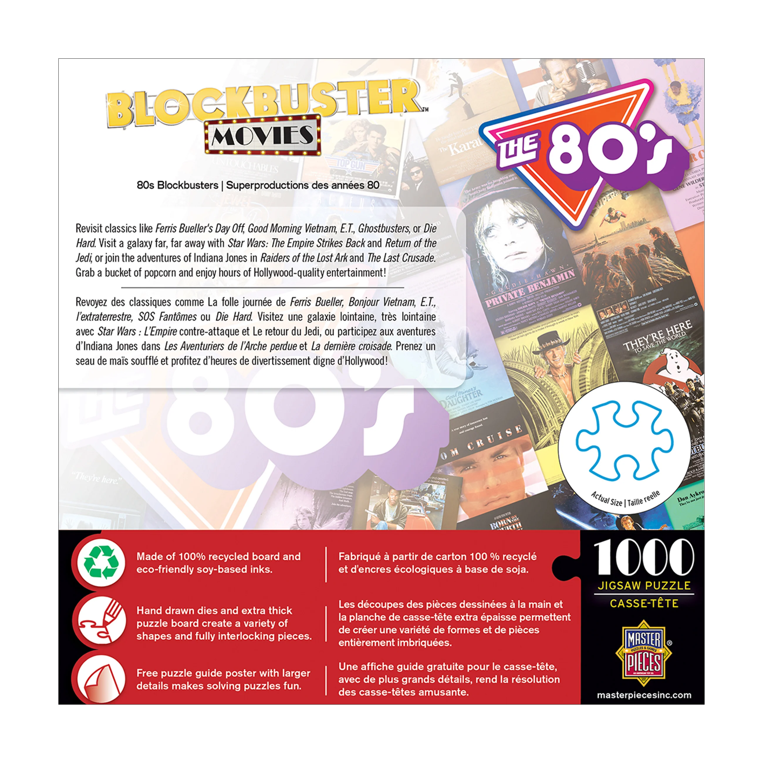 MasterPieces 80s Blockbusters Jigsaw Puzzle - 1000 pc - Image 4