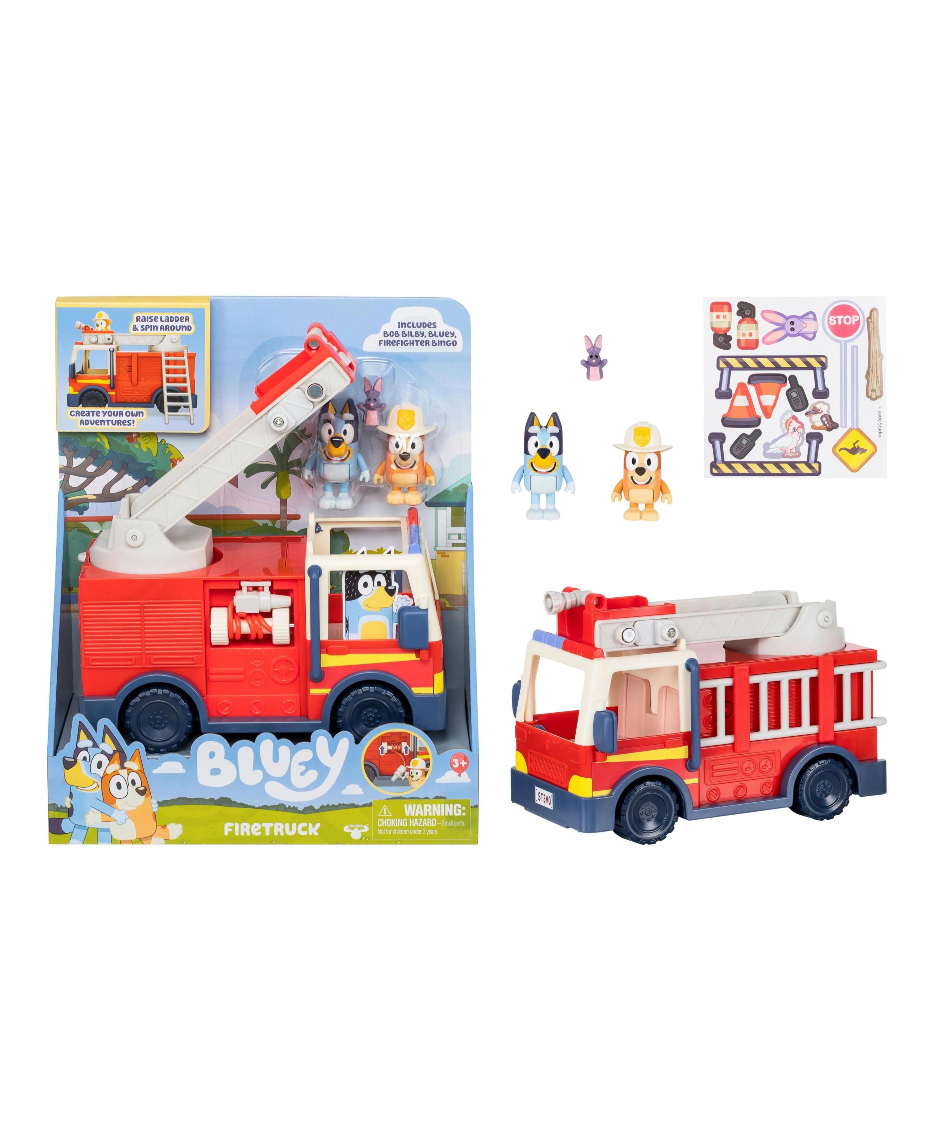 Bluey S10 Fire Truck Playset with Figures and Accessories - Image 7