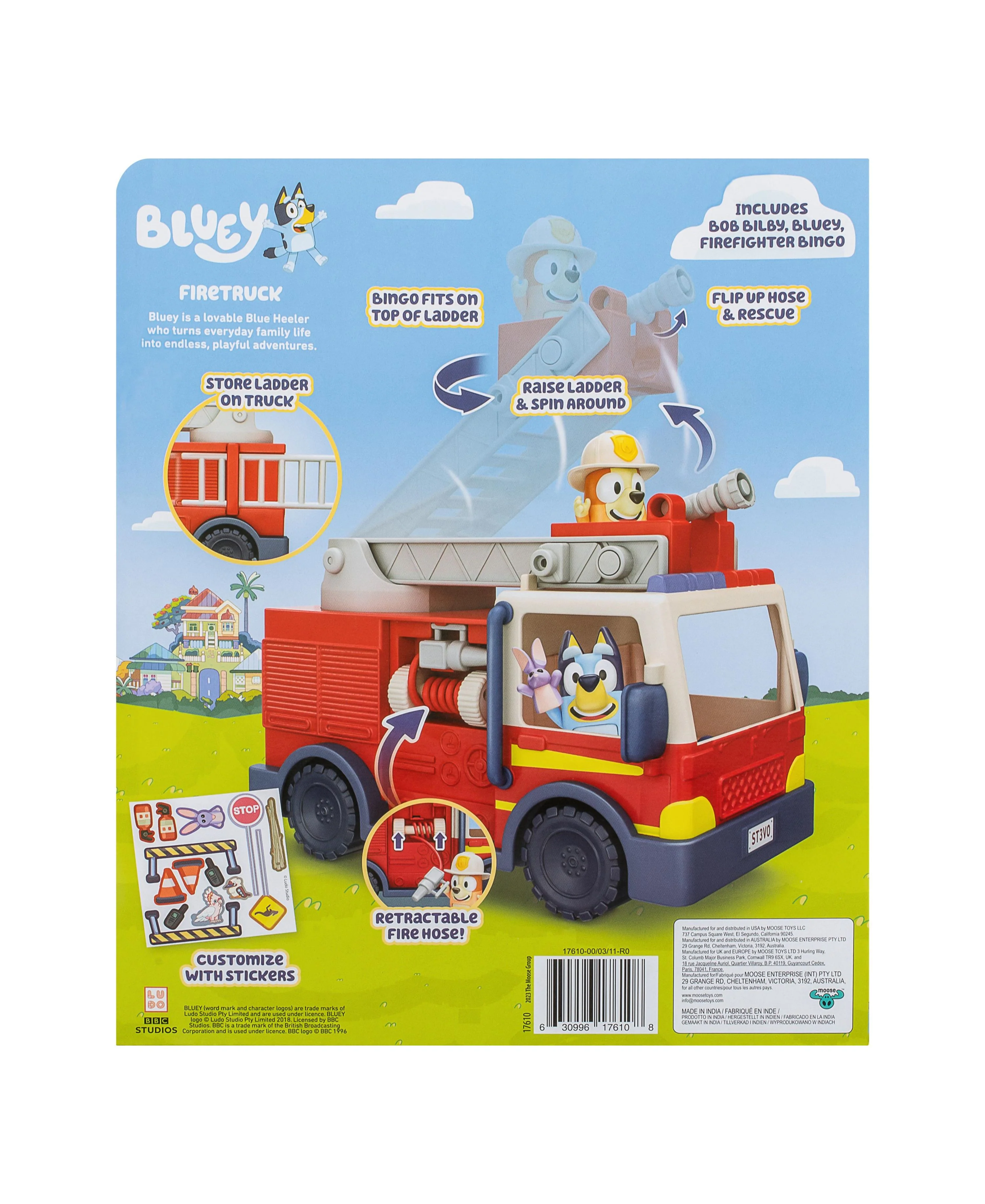 Bluey S10 Fire Truck Playset with Figures and Accessories - Image 8