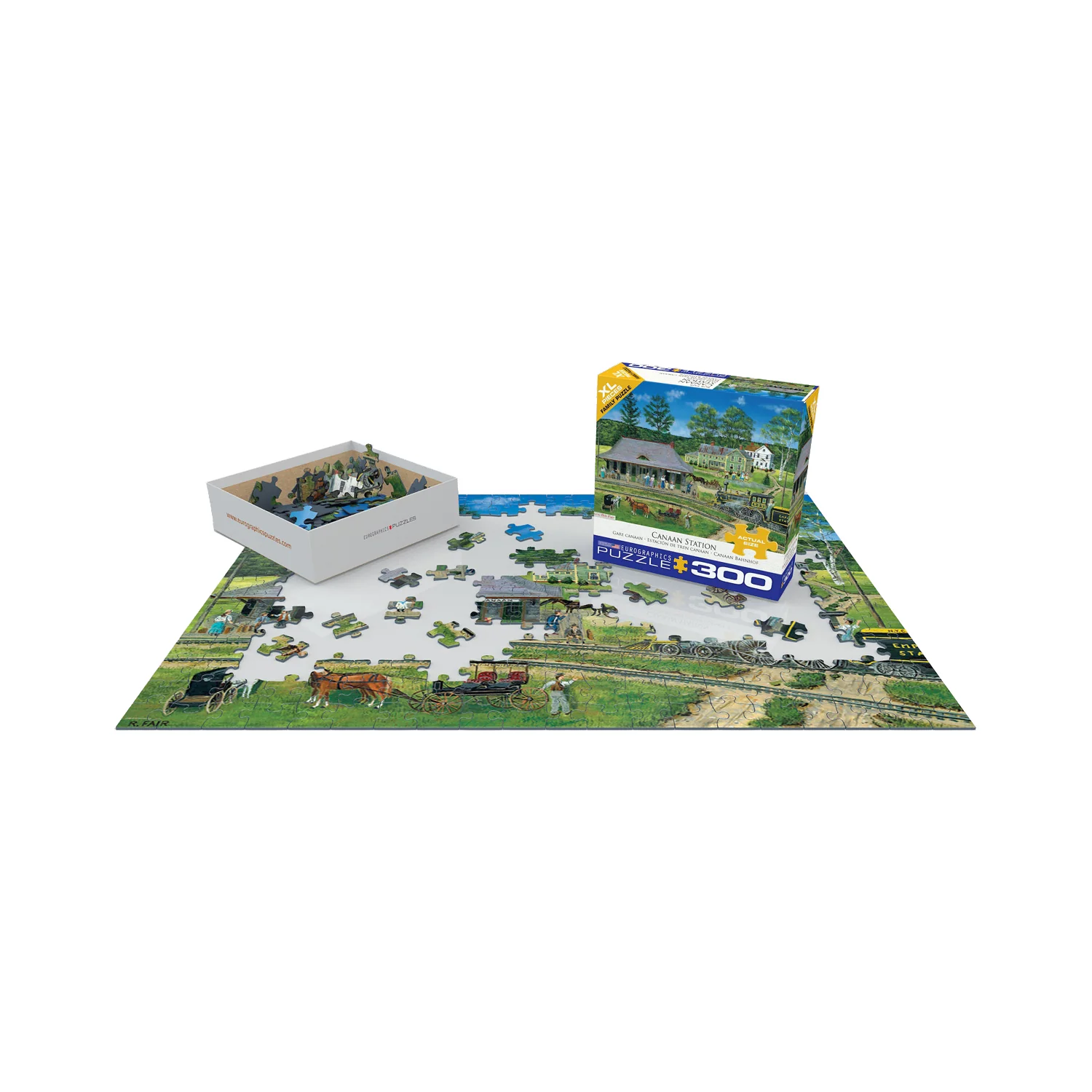 Bob Fair Canaan Station XL Jigsaw Puzzle - 300 pc - Image 3