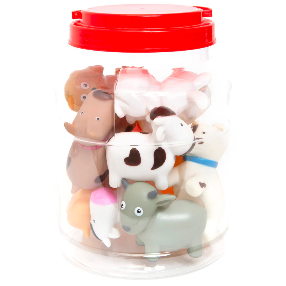 Boley Farm Animal Bath Toy Bucket - 12pc Water Play Set - Image 4