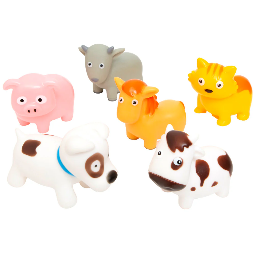 Boley Farm Animal Bath Toy Bucket - 12pc Water Play Set - Image 6