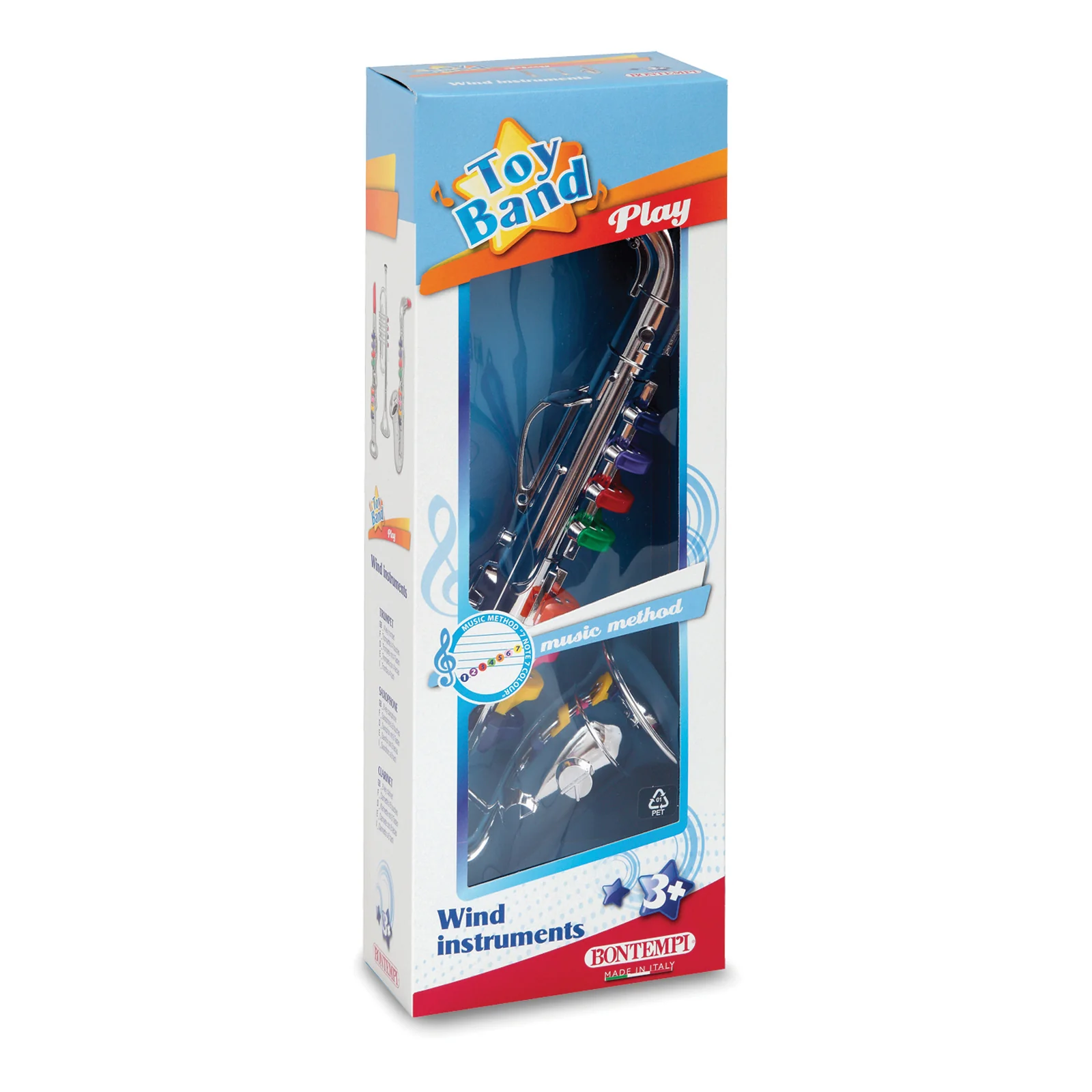 Bontempi Italian Senior Saxophone Toy with Colorful Keys - Image 2