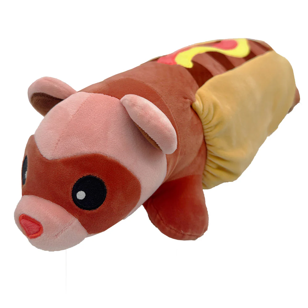Borbs 24 inch Multicolor Hot Dog Ferret Plush - Image 7