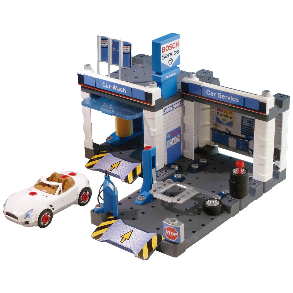 Bosch Service Station Playset - Car Repair with Car Wash