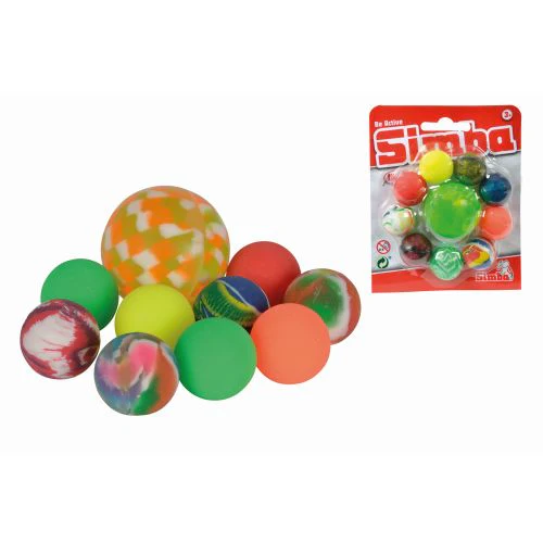Dickie Toys Colorful Bouncing Balls Set - Multicolor 10 Piece Collection