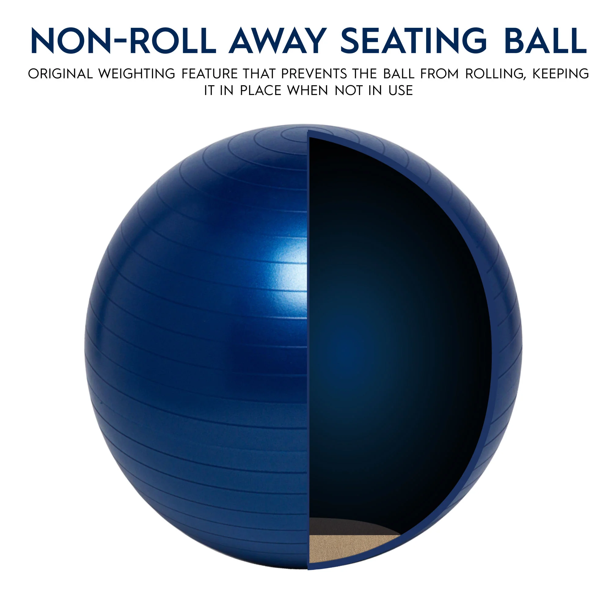 Bouncyband® Balance Ball, 55cm – Blue: Enhance Focus & Fitness! - Image 4