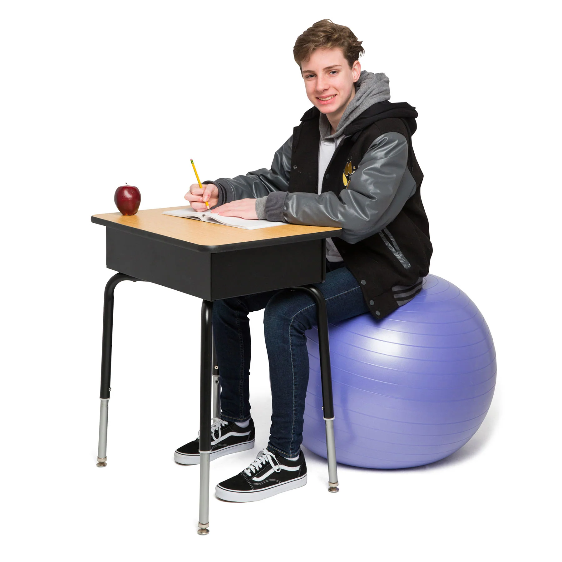 Bouncyband® Balance Ball, 65cm, Vibrant Purple - Stay Active & Focused - Image 8