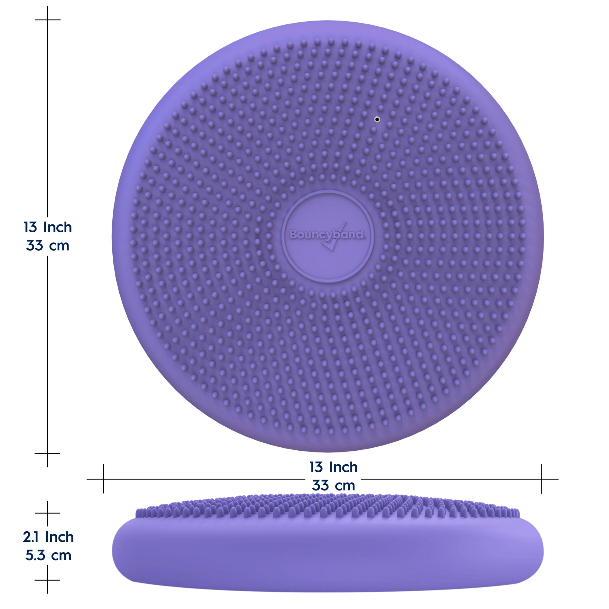 Bouncyband Big Wiggle Seat Sensory Cushion, Playful Purple - Image 4