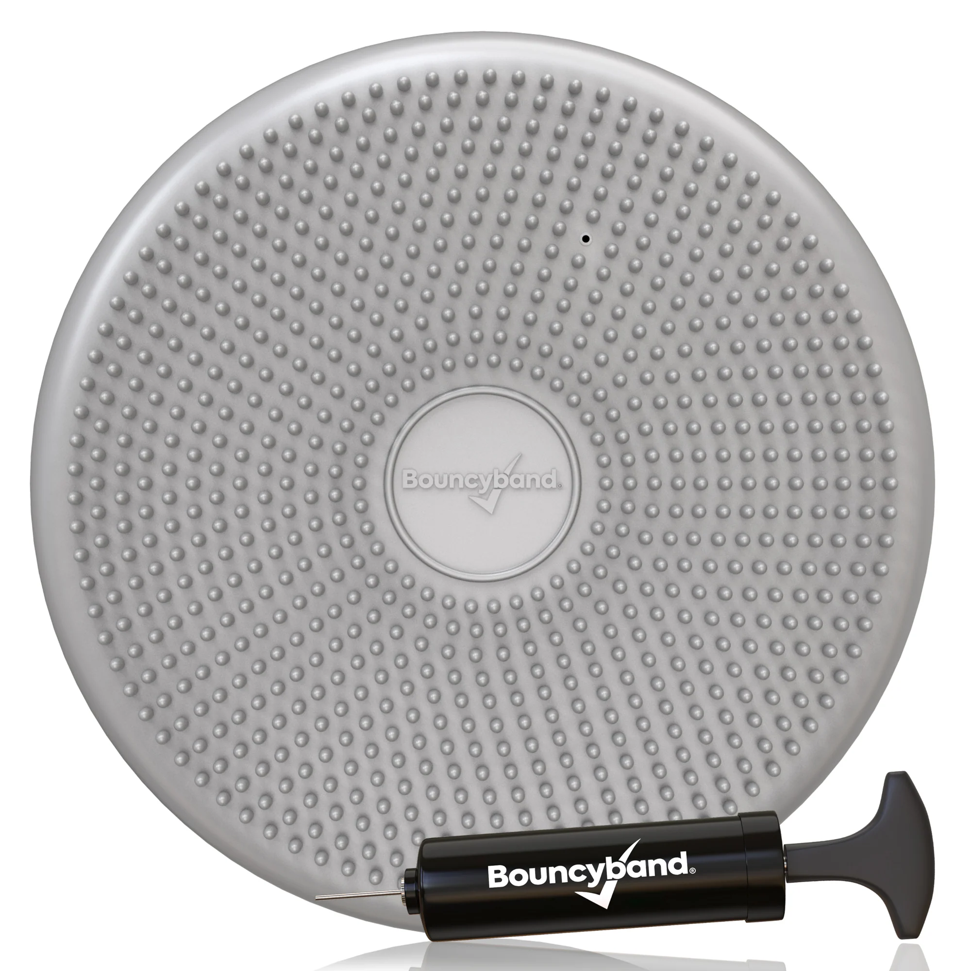Bouncyband Big Wiggle Seat Sensory Cushion, Silver - Active Sitting for Kids - Image 4